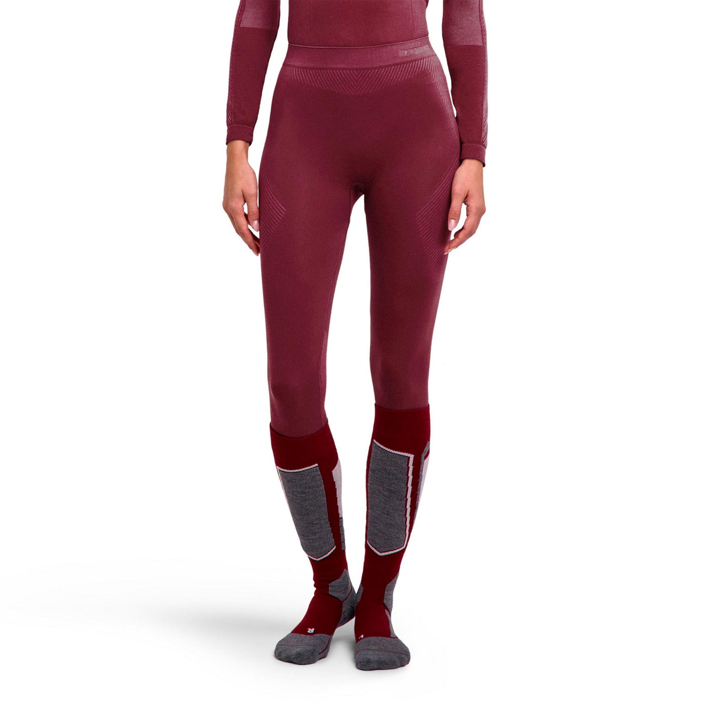 Falke Warm Long  Collant tight Femmes - mauve