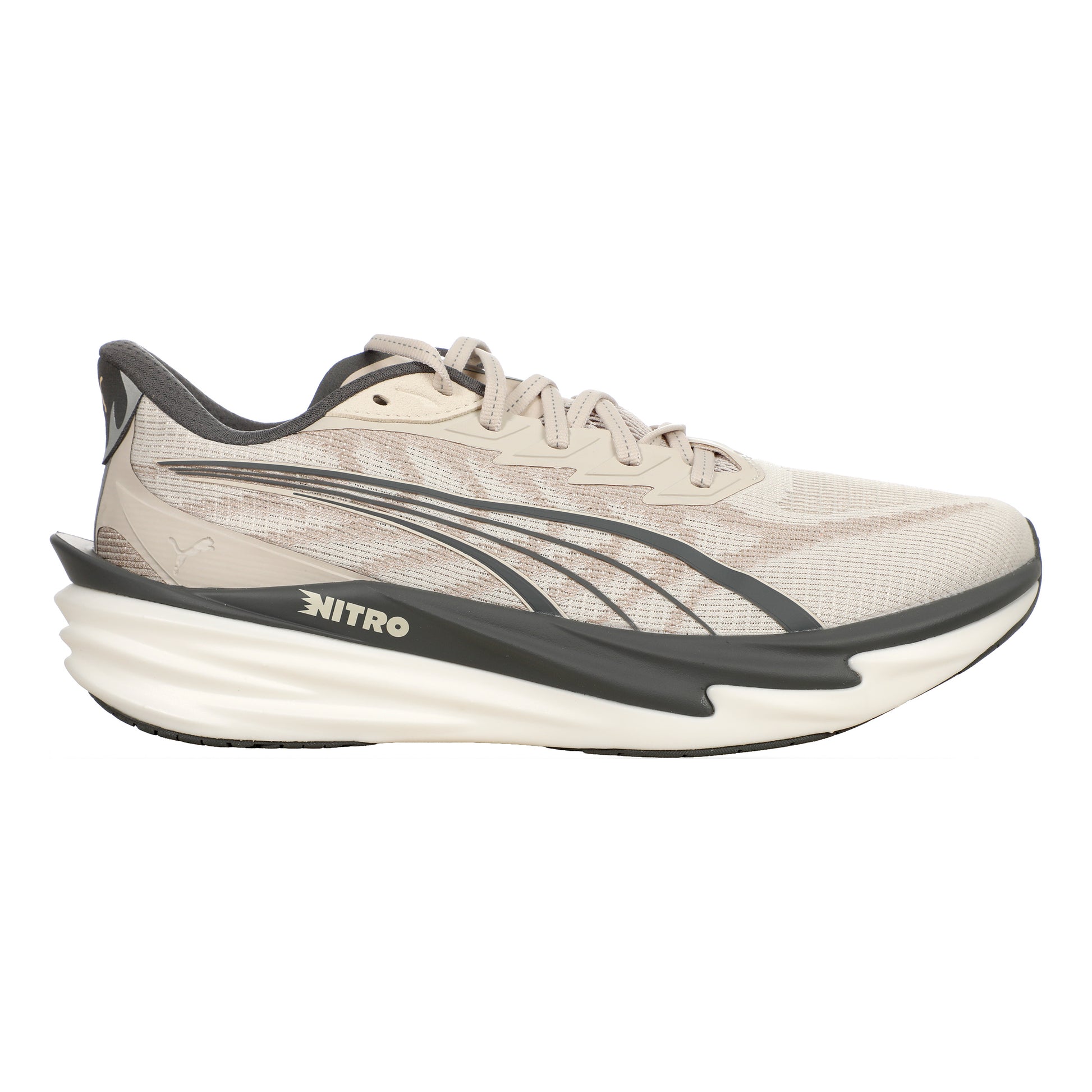 Puma Deviate Nitro 4 Chaussure de running sans stabilisateurs Hommes - beige, gris