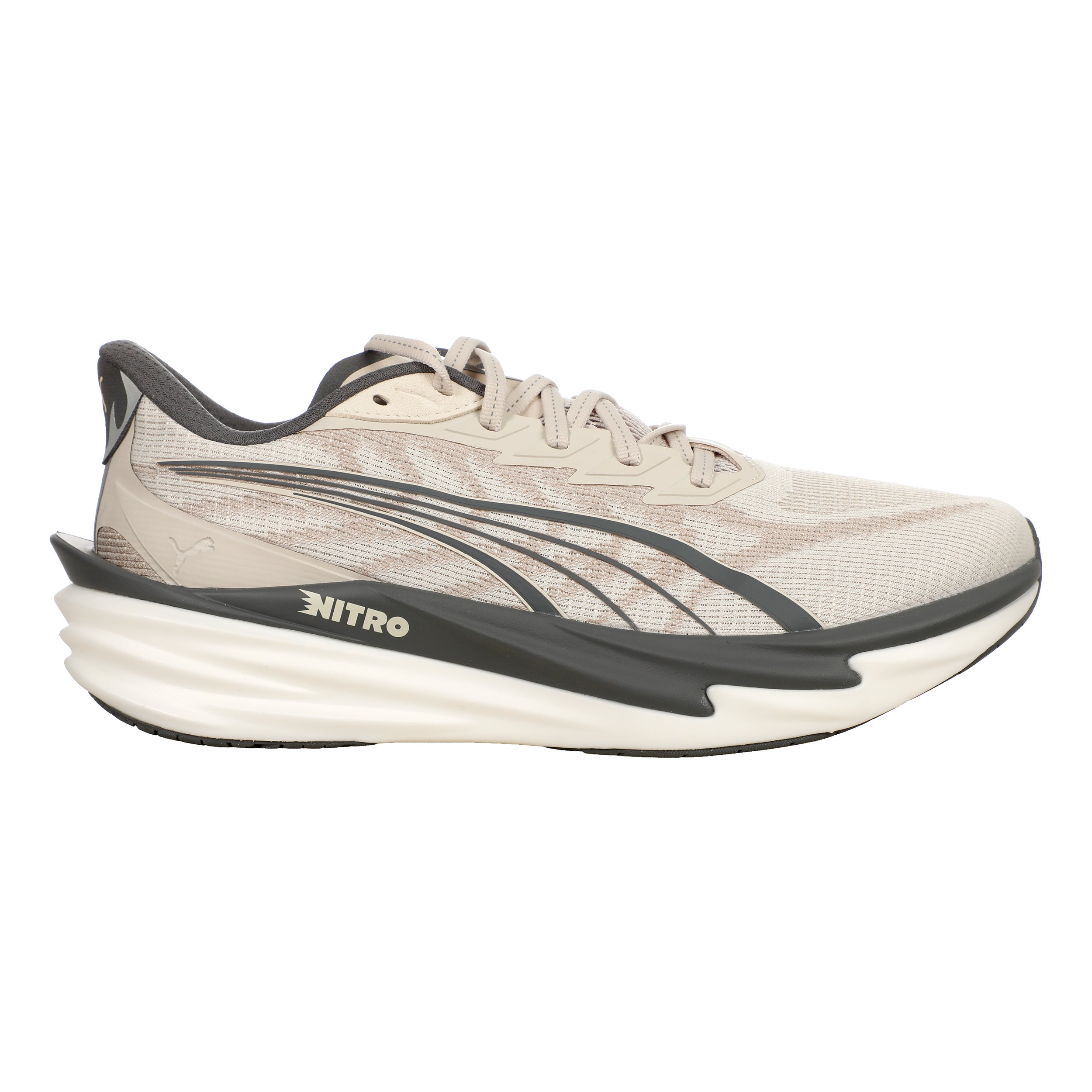 Puma Deviate Nitro 4 Chaussure de running sans stabilisateurs Hommes - beige, gris