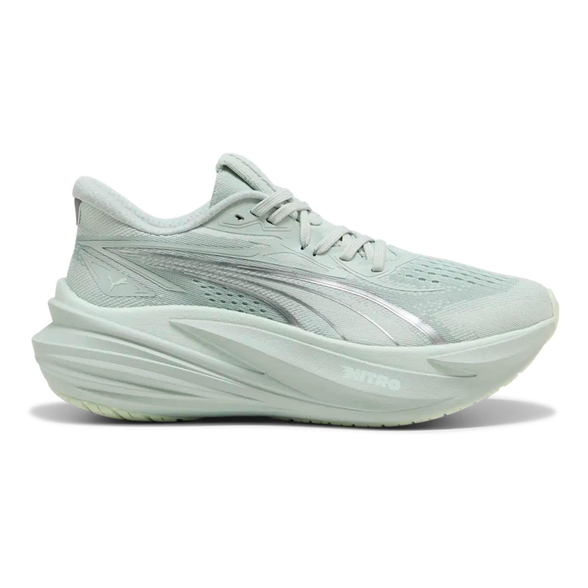 Puma MagMax Nitro 2 Chaussure de running sans stabilisateurs Femmes - vert clair, argent