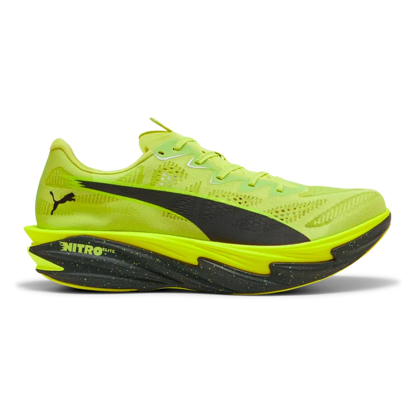 Puma Deviate Nitro Elite 4 Chaussure de compétition Hommes - jaune lemon, noir