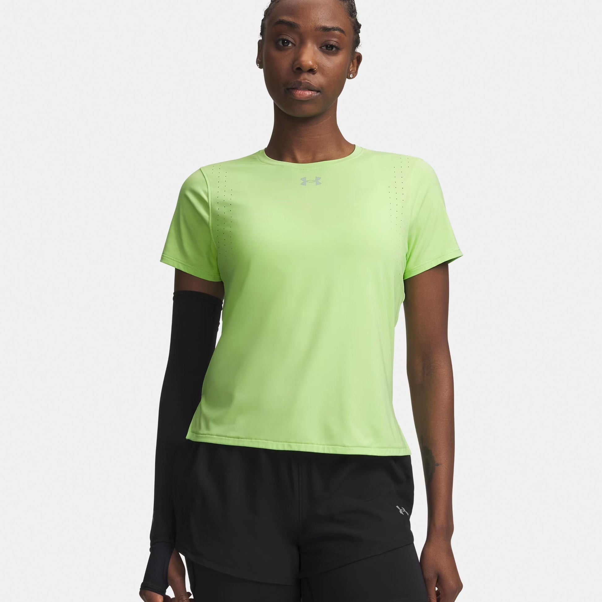 Under Armour Velociti Pro  Maillot de course Femmes-vert fluo, argent