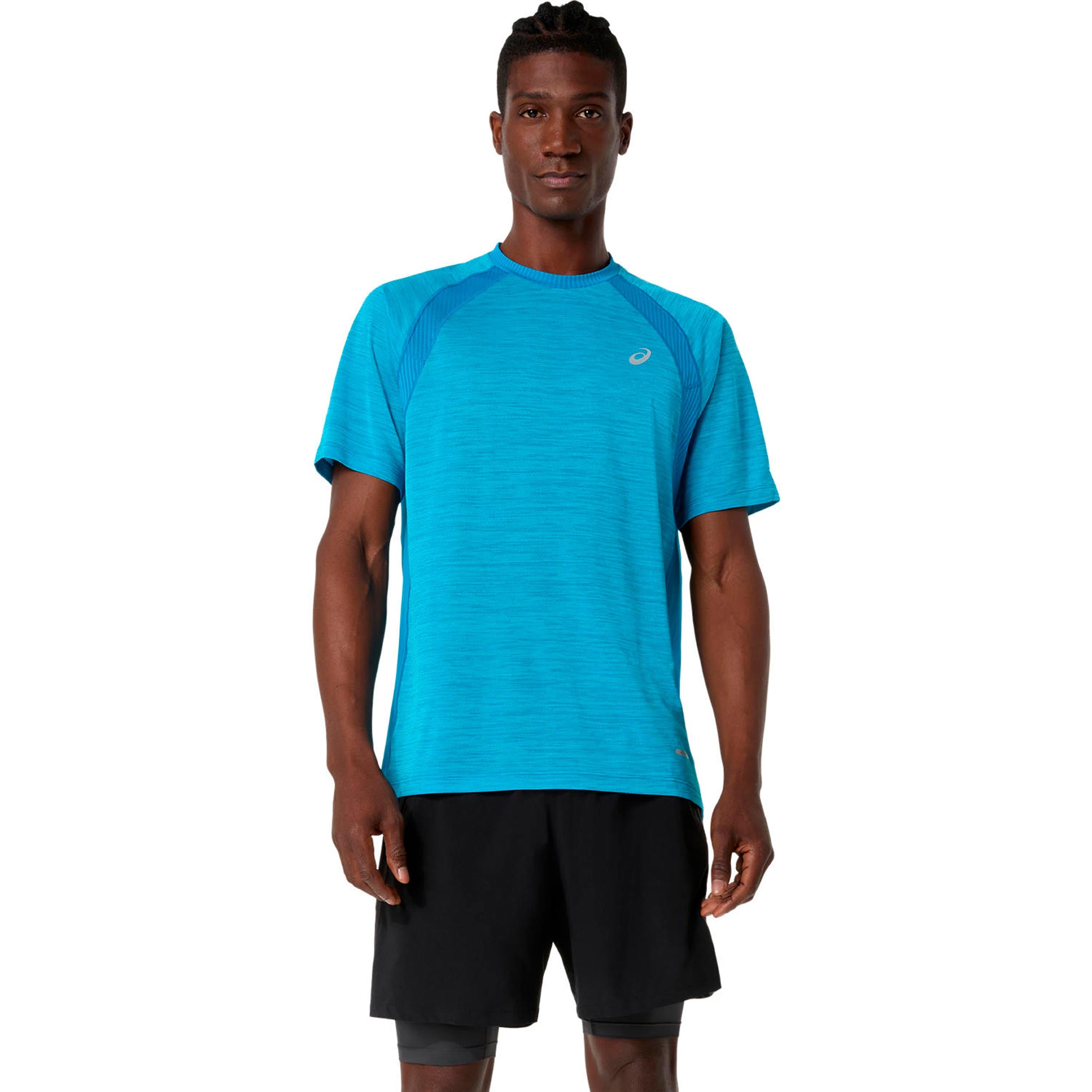 ASICS Road Maillot de course Hommes-bleu