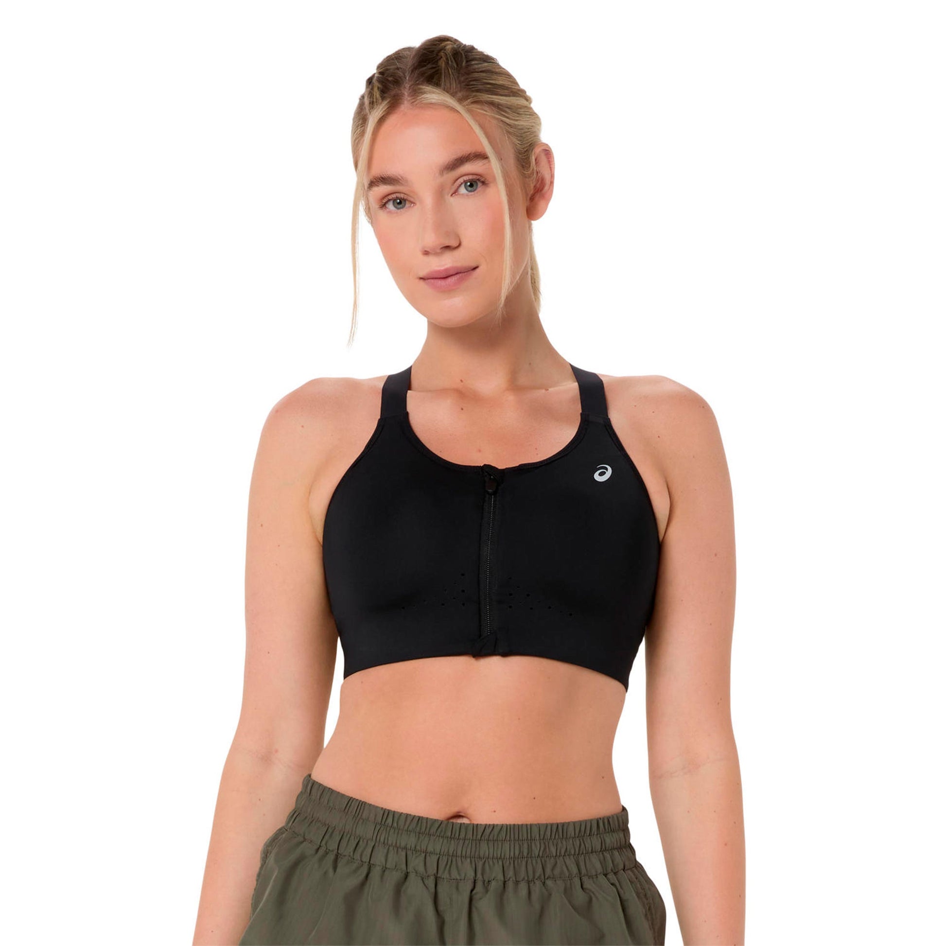 ASICS Road Combination Zip  Soutien-gorge sport Femmes - noir
