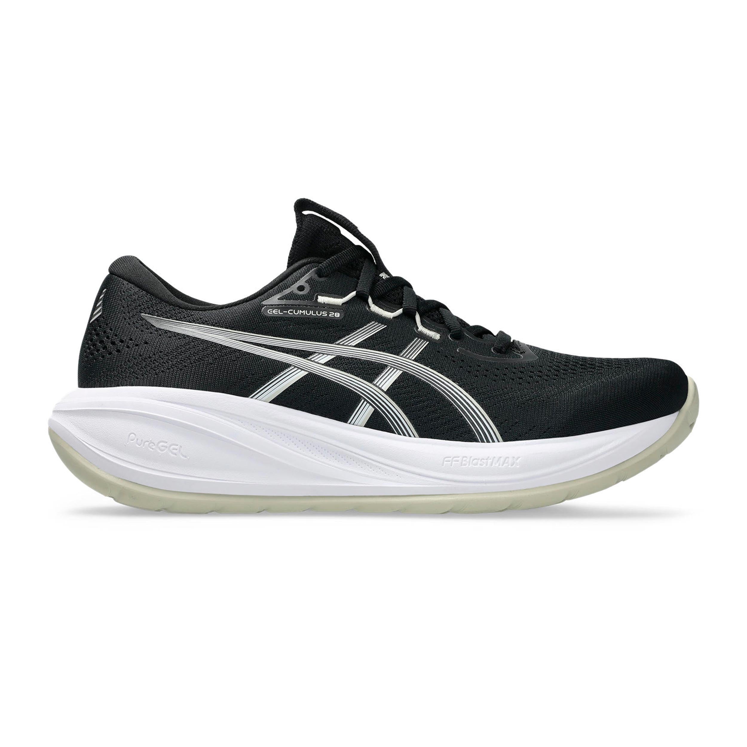ASICS Gel-Cumulus 28 Chaussure de running sans stabilisateurs Hommes-noir, blanc