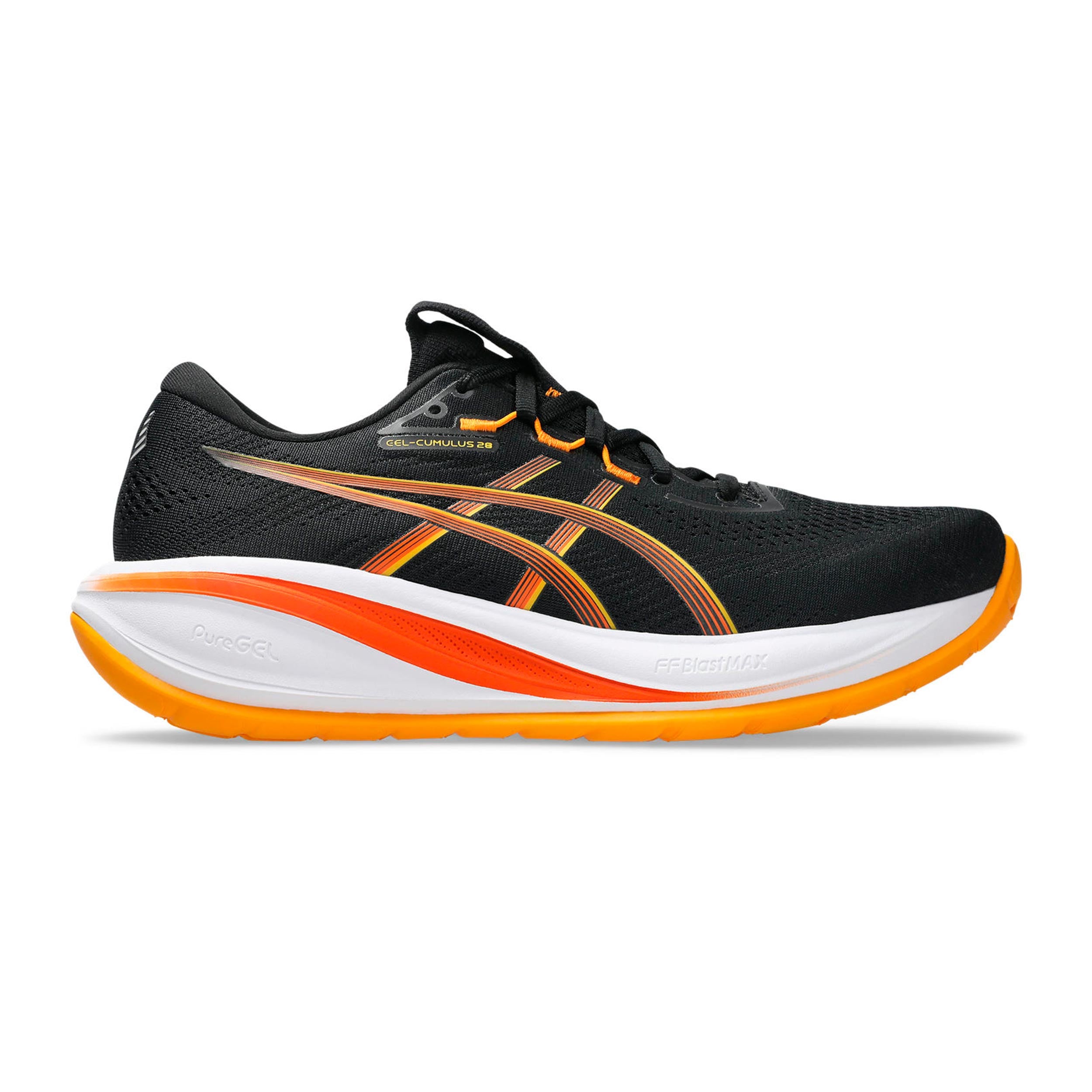 ASICS Gel-Cumulus 28 Chaussure de running sans stabilisateurs Hommes-noir, orange