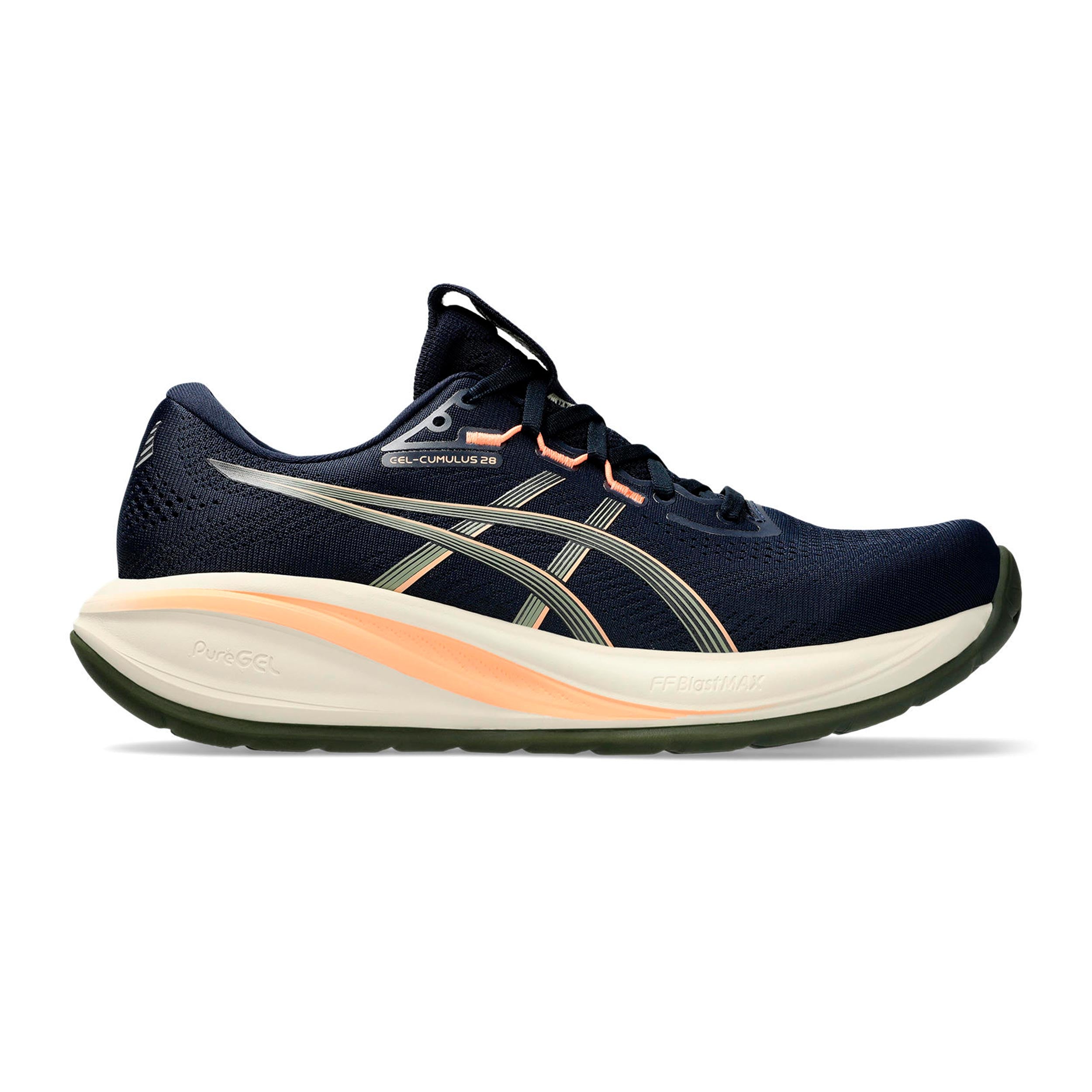 ASICS GEL-CUMULUS 28 Chaussure de running sans stabilisateurs Hommes - bleu foncé, orange