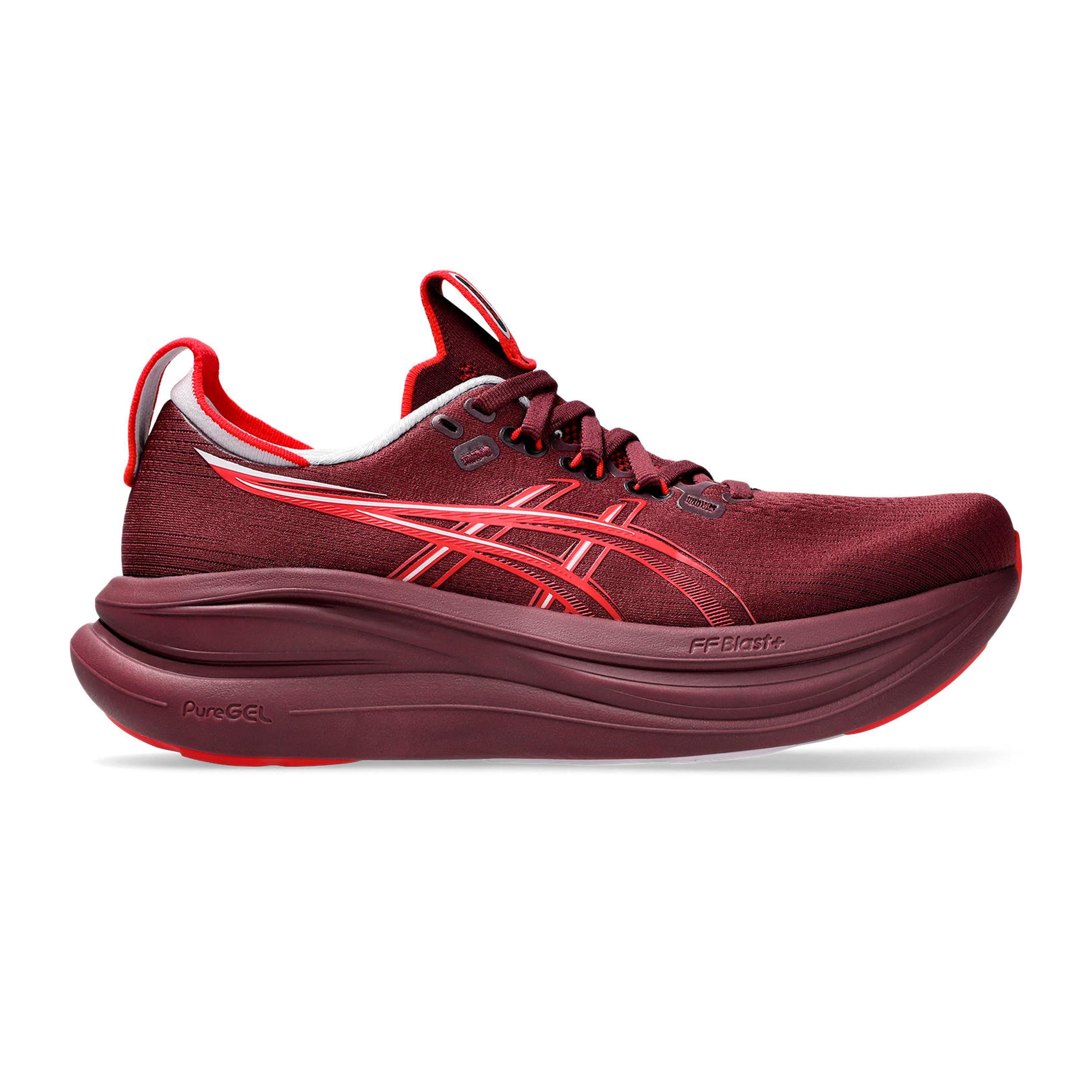 ASICS GEL-NIMBUS 28 Chaussure de running sans stabilisateurs Femmes - rouge vin, rouge