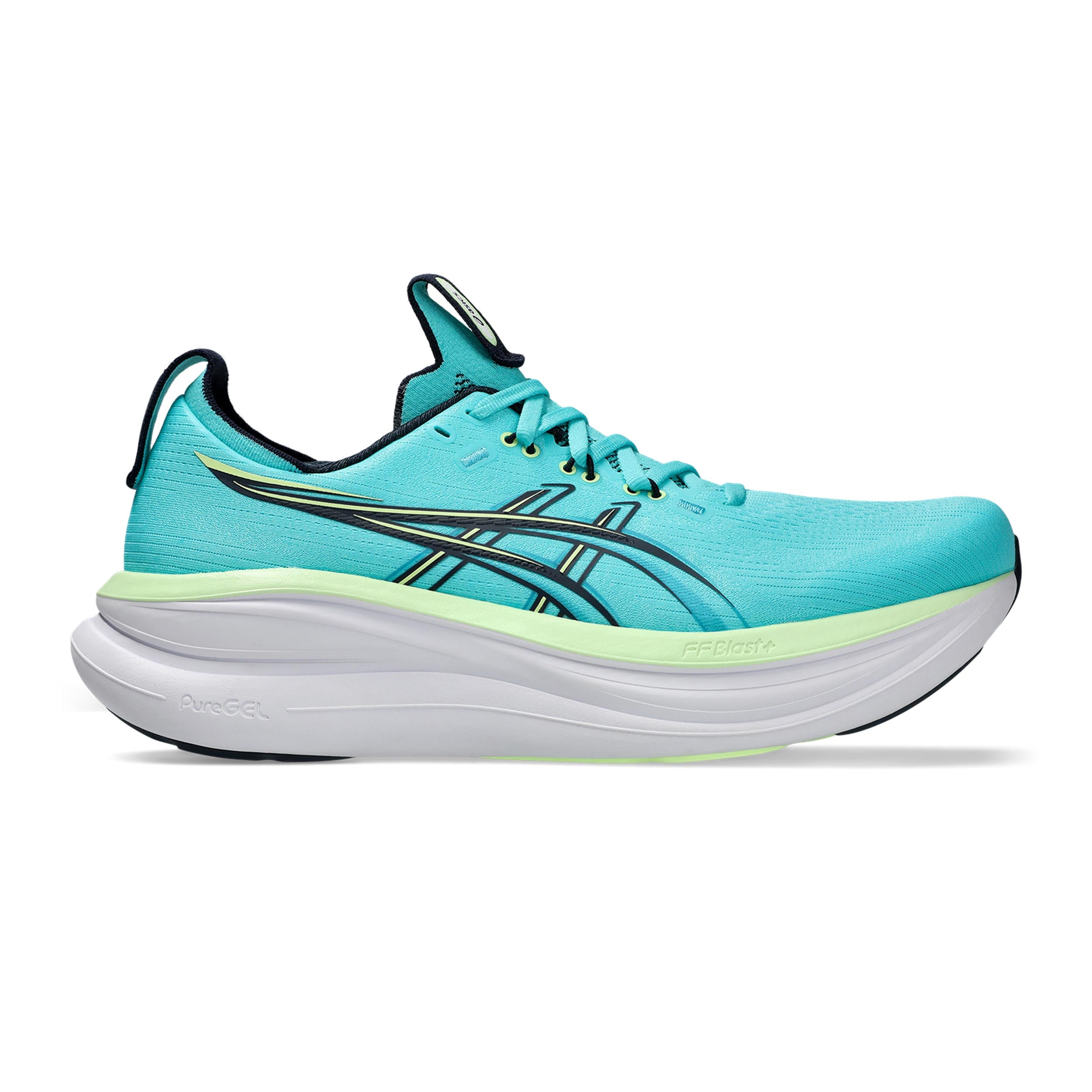 ASICS GEL-NIMBUS 28 Chaussure de running sans stabilisateurs Hommes - turquoise, jaune