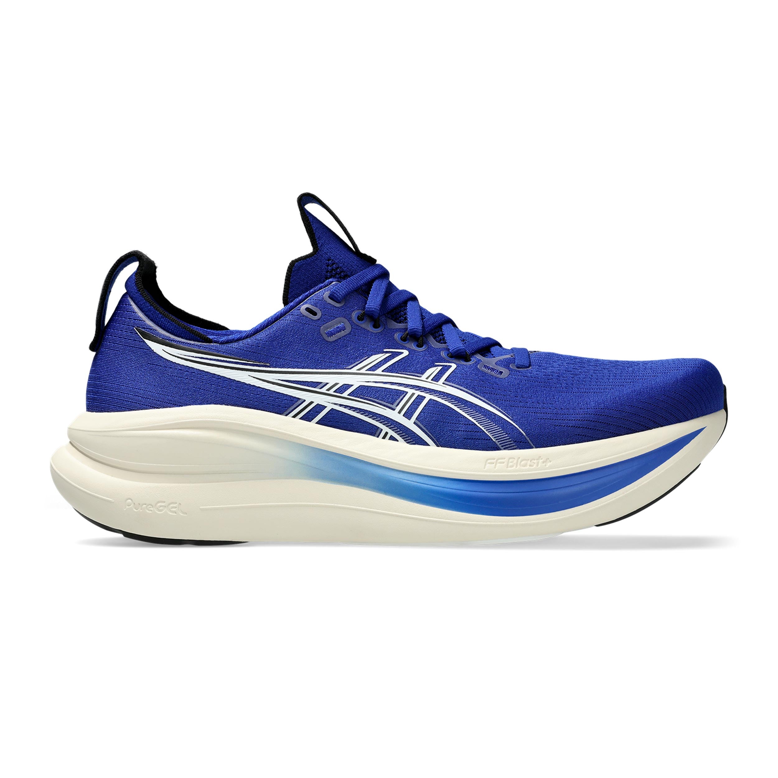 ASICS GEL-NIMBUS 28 Chaussure de running sans stabilisateurs Hommes - bleu, beige
