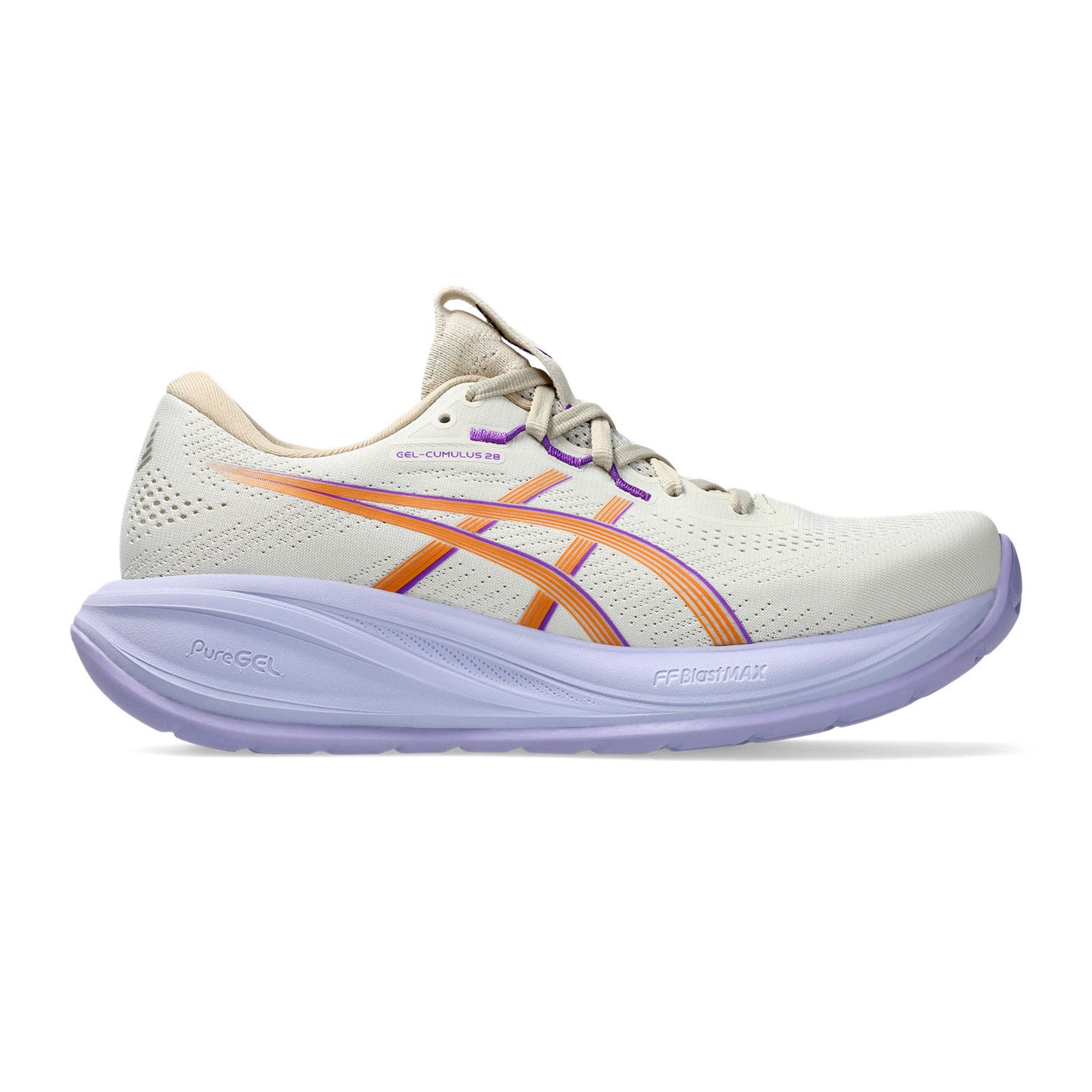 ASICS GEL-CUMULUS 28 Chaussure de running sans stabilisateurs Femmes - beige, lilas