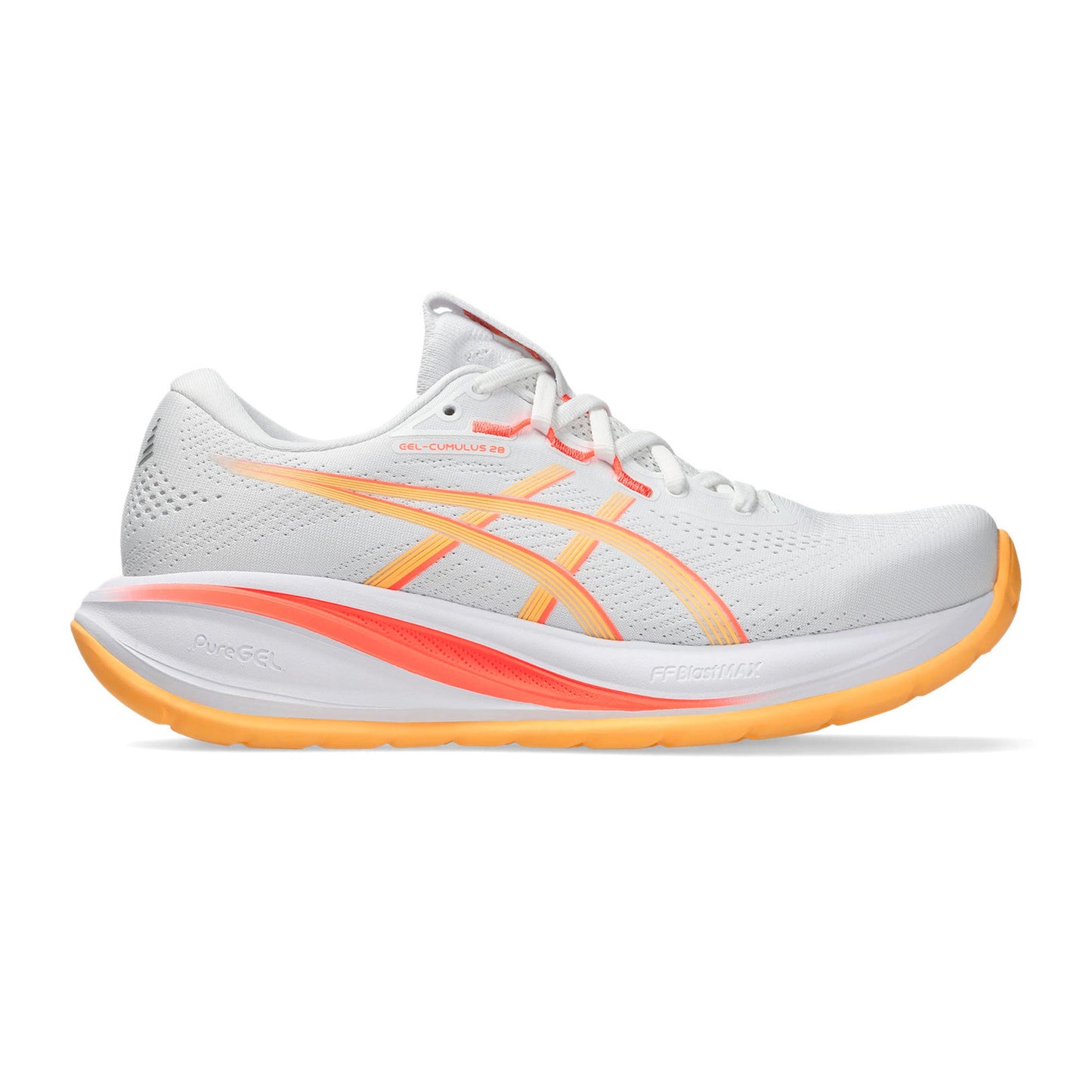 ASICS GEL-CUMULUS 28 Chaussure de running sans stabilisateurs Femmes - blanc, orange