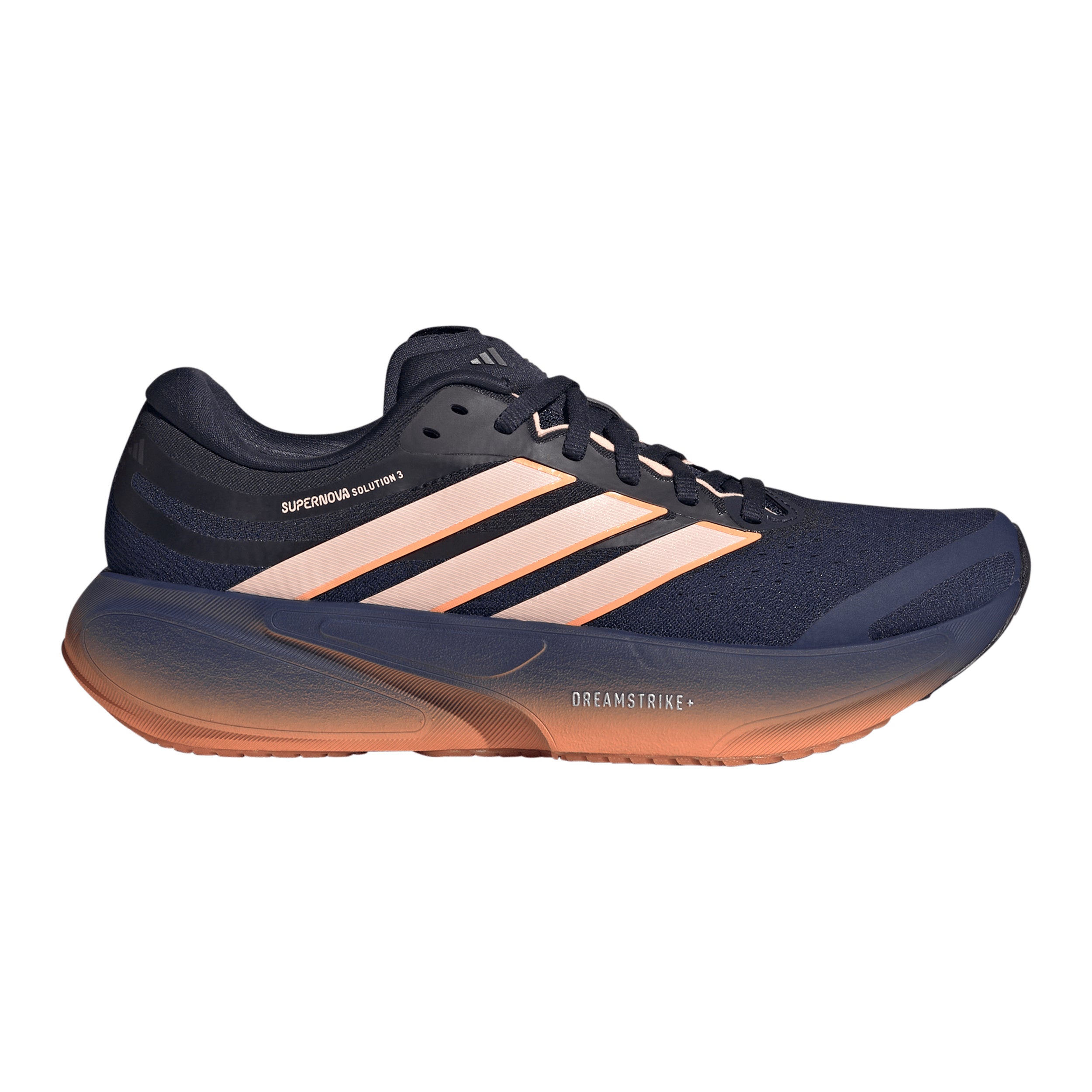 adidas Supernova Solution 3 Chaussure de running avec stabilisateurs Femmes - bleu foncé, abricot