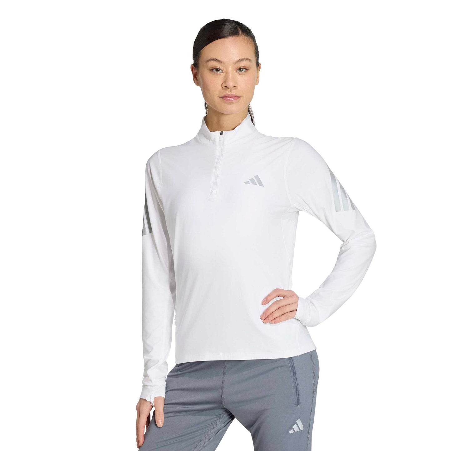 adidas adi365 Maillot de course Femmes - blanc, argent