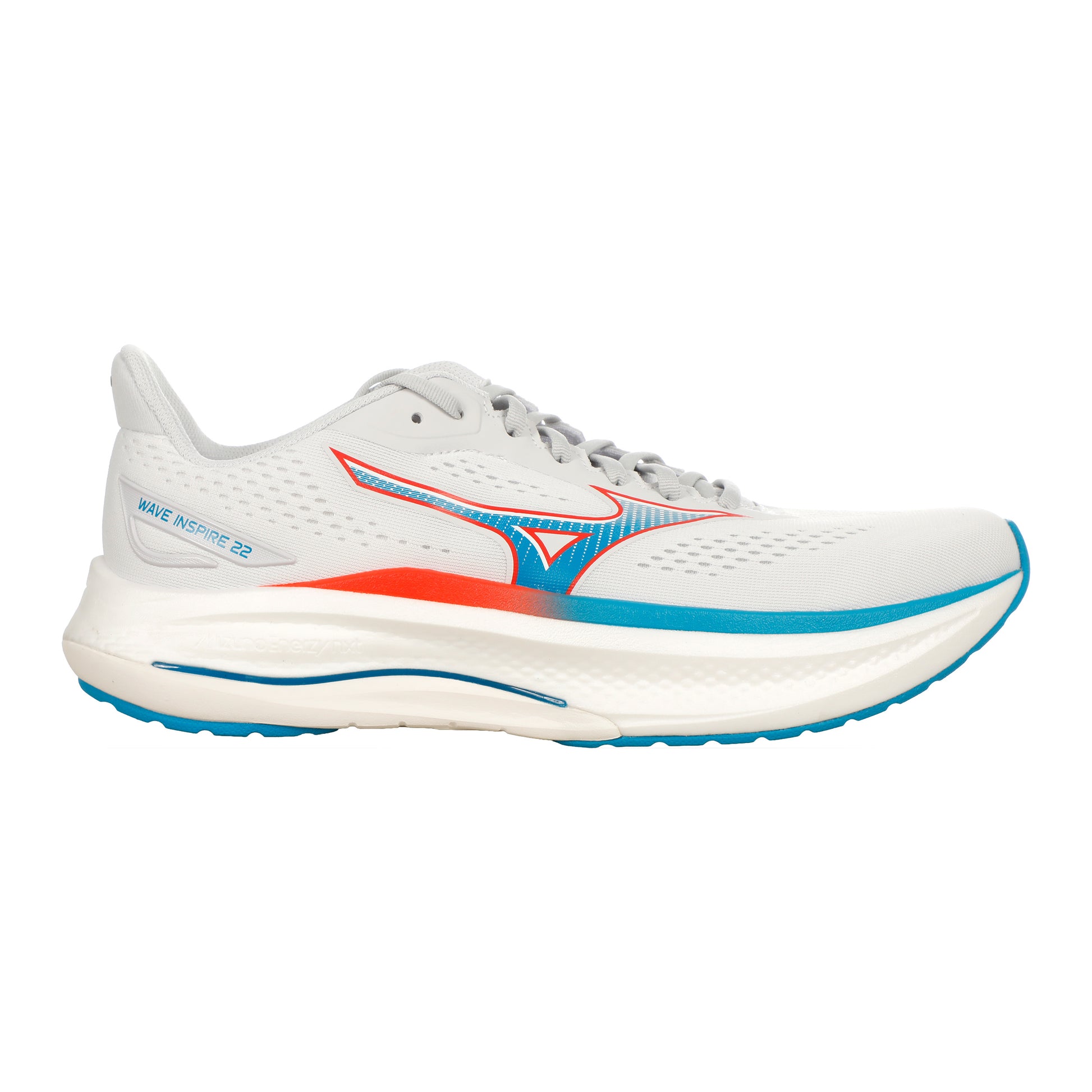 Mizuno Wave Inspire 22  Chaussure de running avec stabilisateurs Hommes - crème, bleu