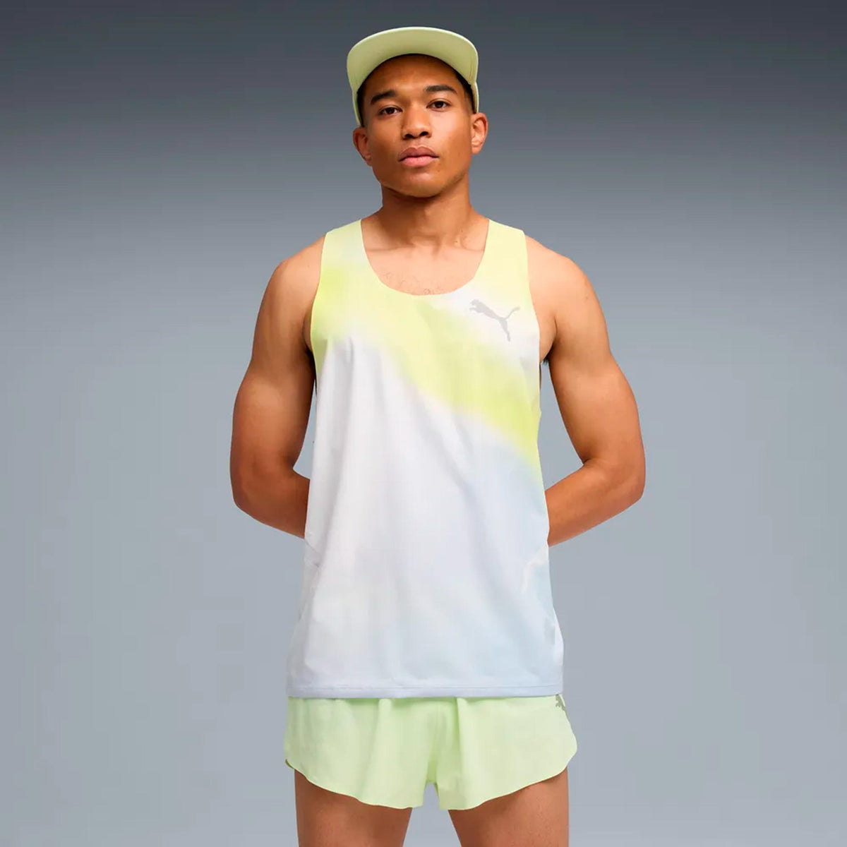Puma Lightspeed Ultraweave Graphic  Maillot de course Hommes - gris
