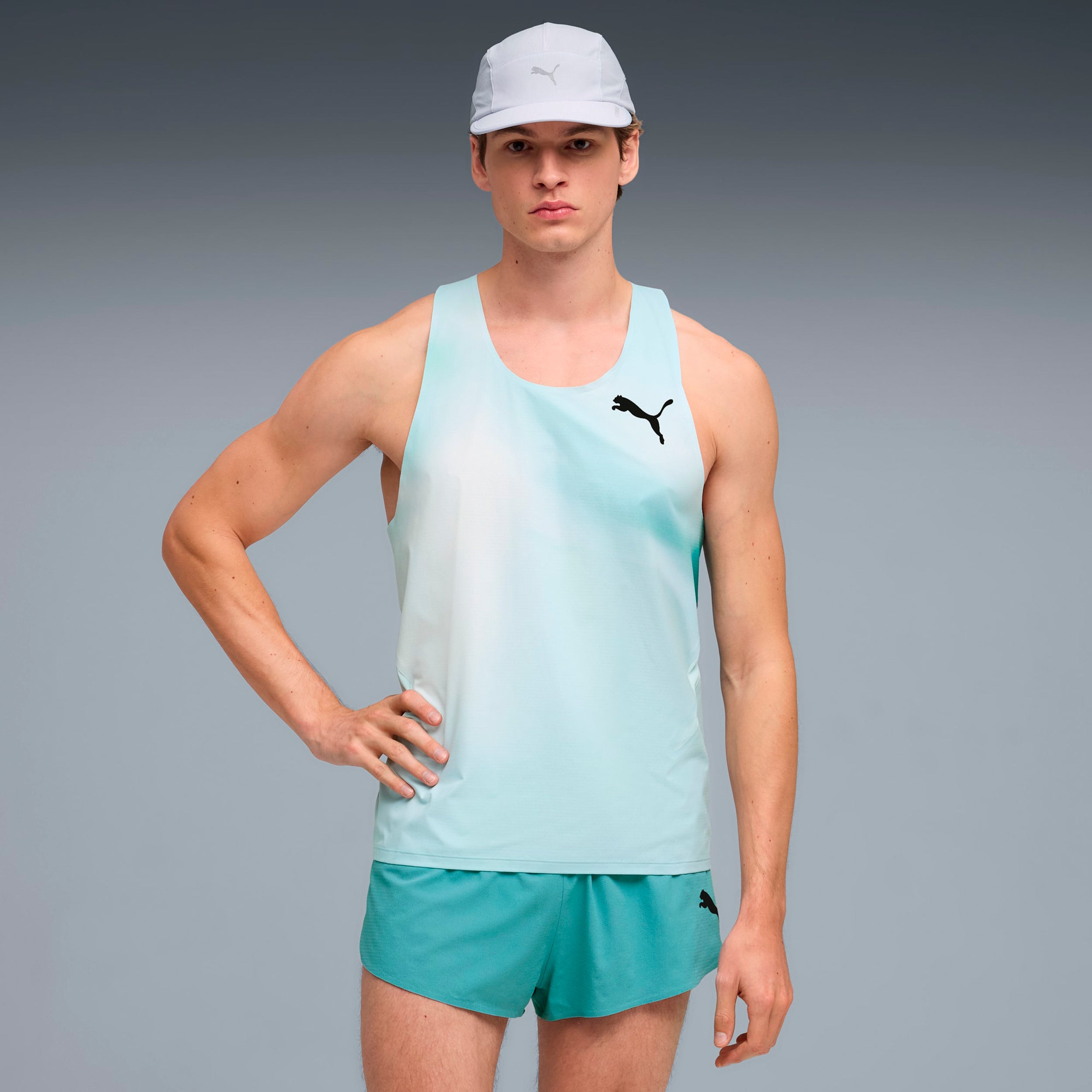 Puma Lightspeed Ultraweave Graphic  Maillot de course Hommes - menthe