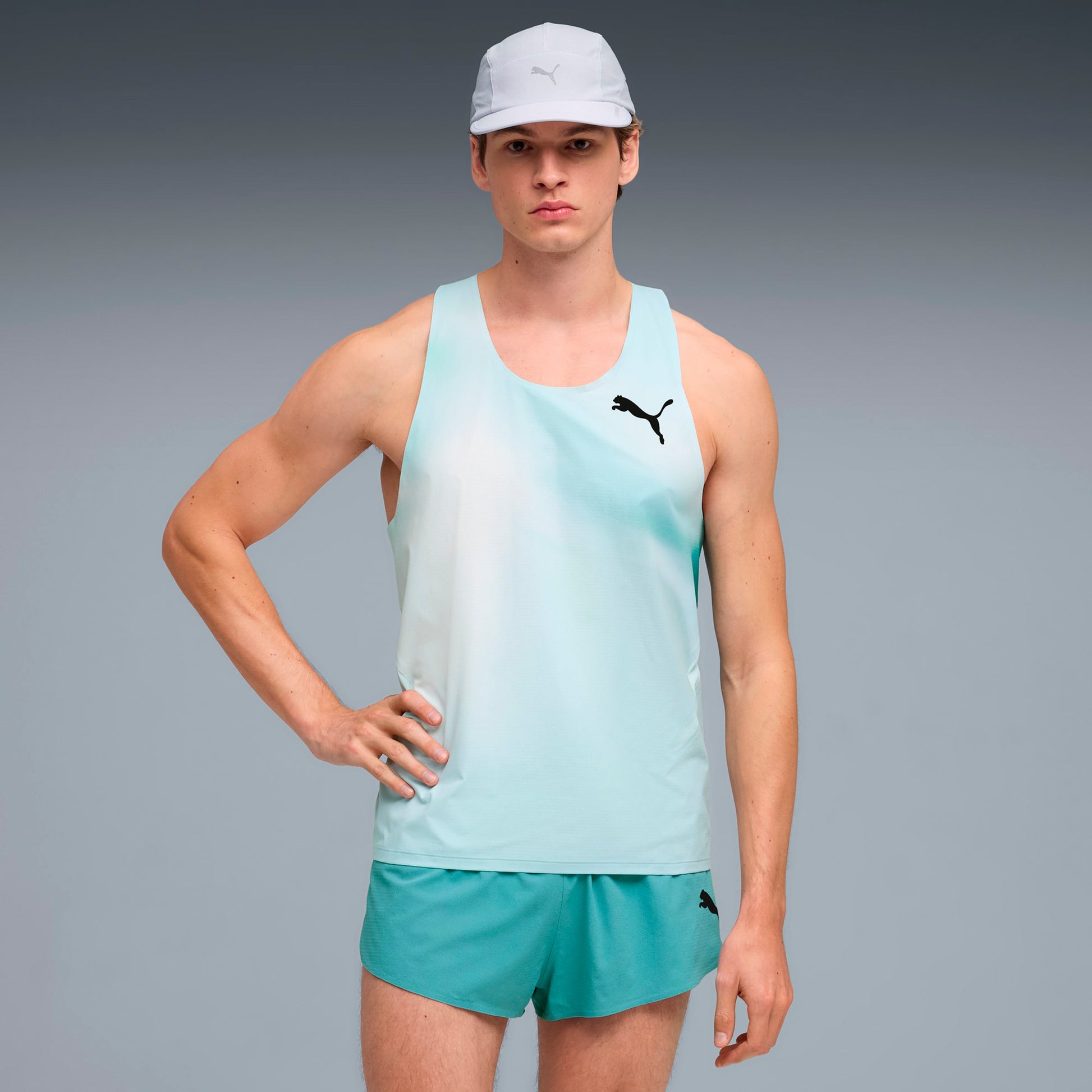 Puma Lightspeed Ultraweave Graphic  Maillot de course Hommes - menthe