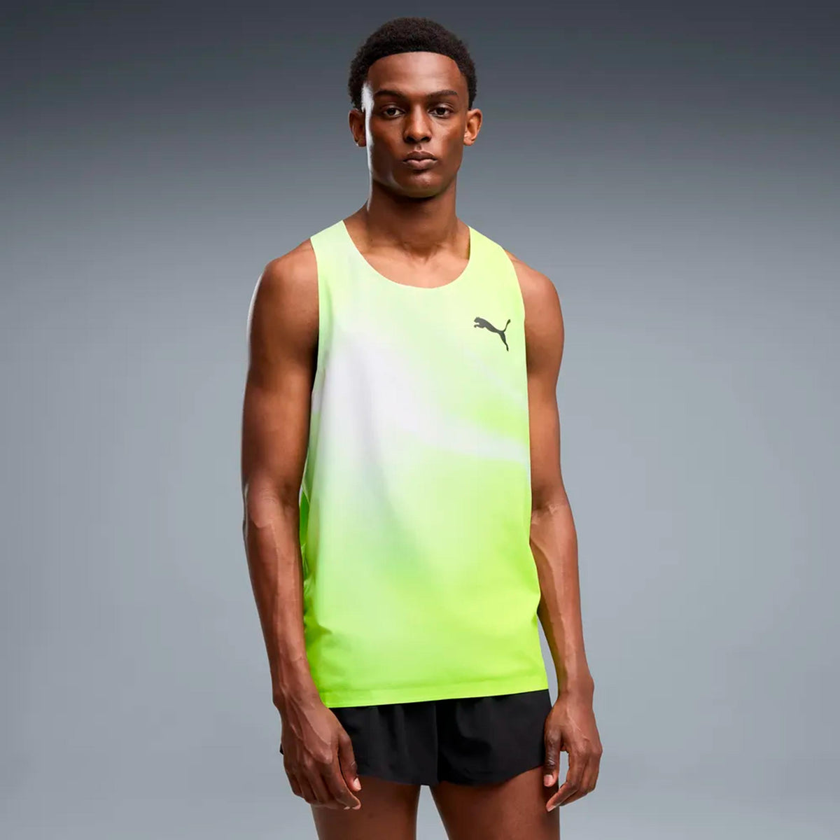 Puma Lightspeed Ultraweave Graphic  Maillot de course Hommes - jaune lemon