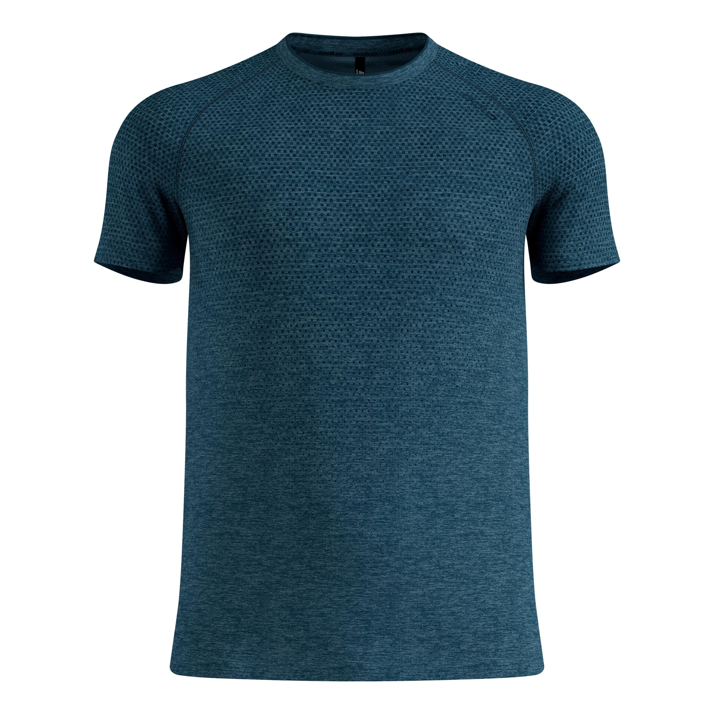 Odlo Essential Seamless  Maillot de course Hommes - bleu petrol
