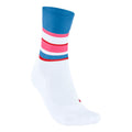 RU4 Endurance Compression Chaussettes de running Femmes-blanc, bleu