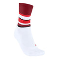 RU4 Endurance Compression Chaussettes de running Femmes-blanc, rouge foncé