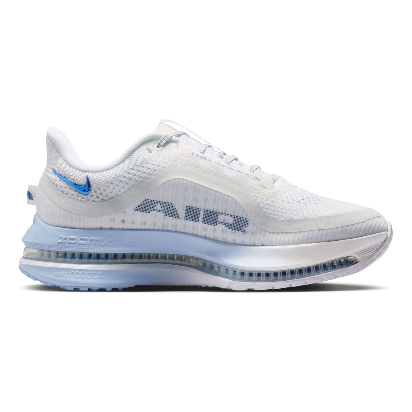 Nike Pegasus Premium Chaussure de running sans stabilisateurs Femmes - blanc, bleu clair