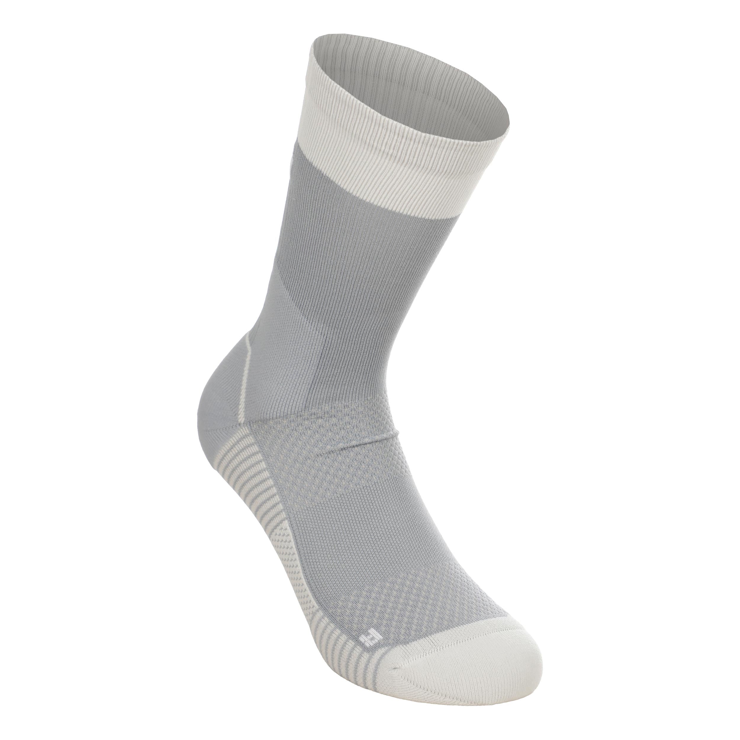 The North Face Trail Run Crew Chaussettes de running Unisex - gris, crème
