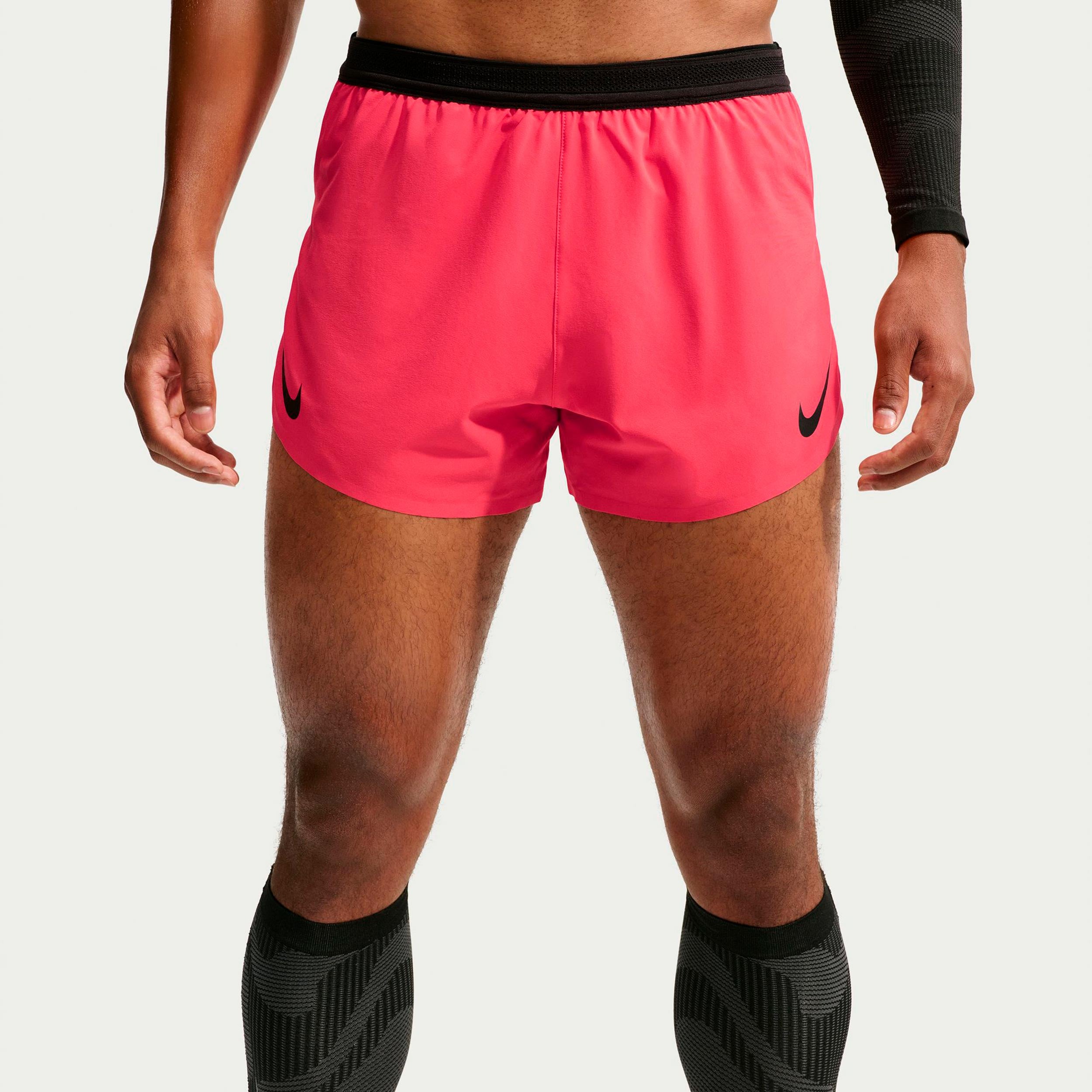 Nike AeroSwift  Short de running Hommes - rouge, noir