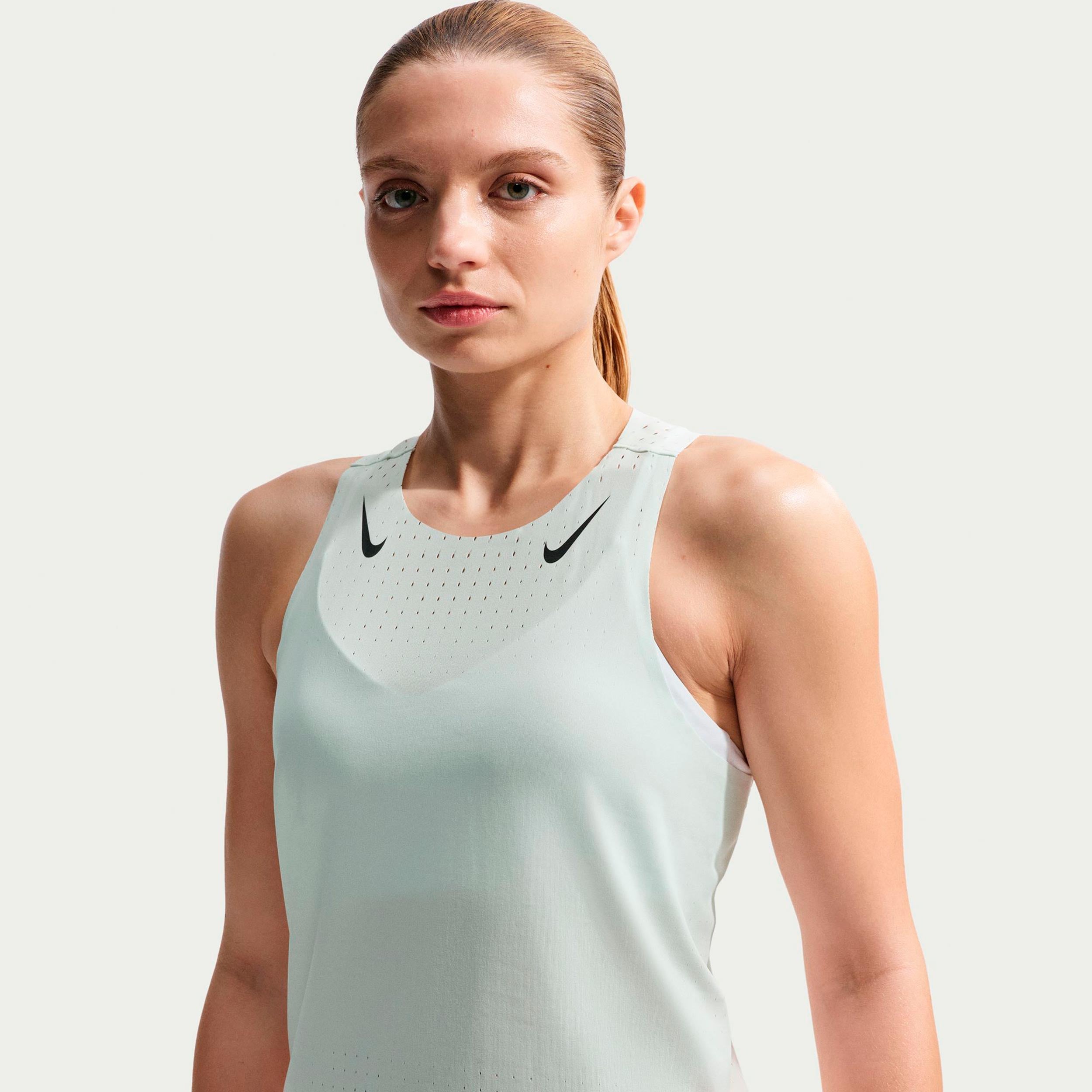 Nike AeroSwift Maillot de course Femmes - menthe, noir