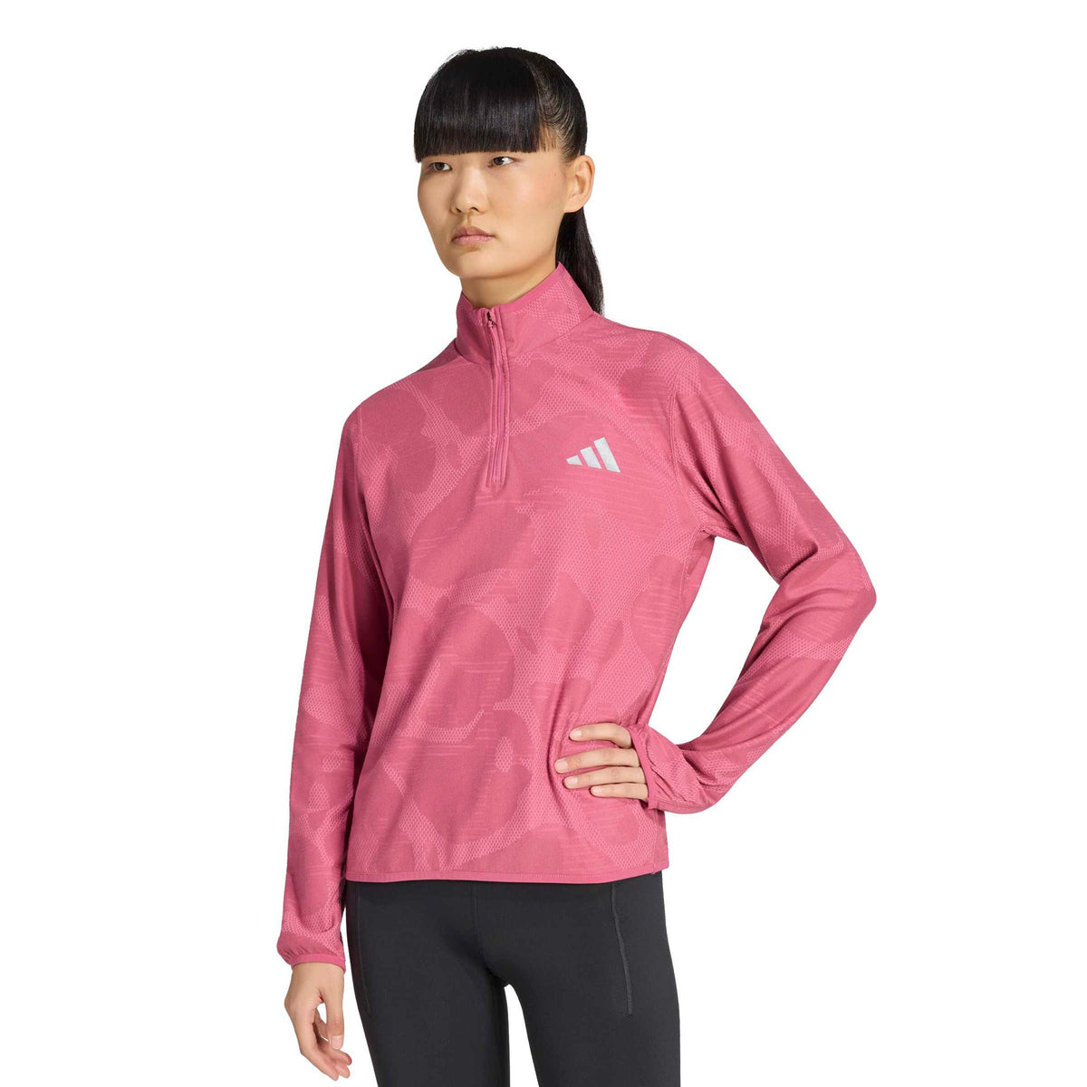 adidas adi365 Climawarm+  Maillot de course Femmes - rouge vin
