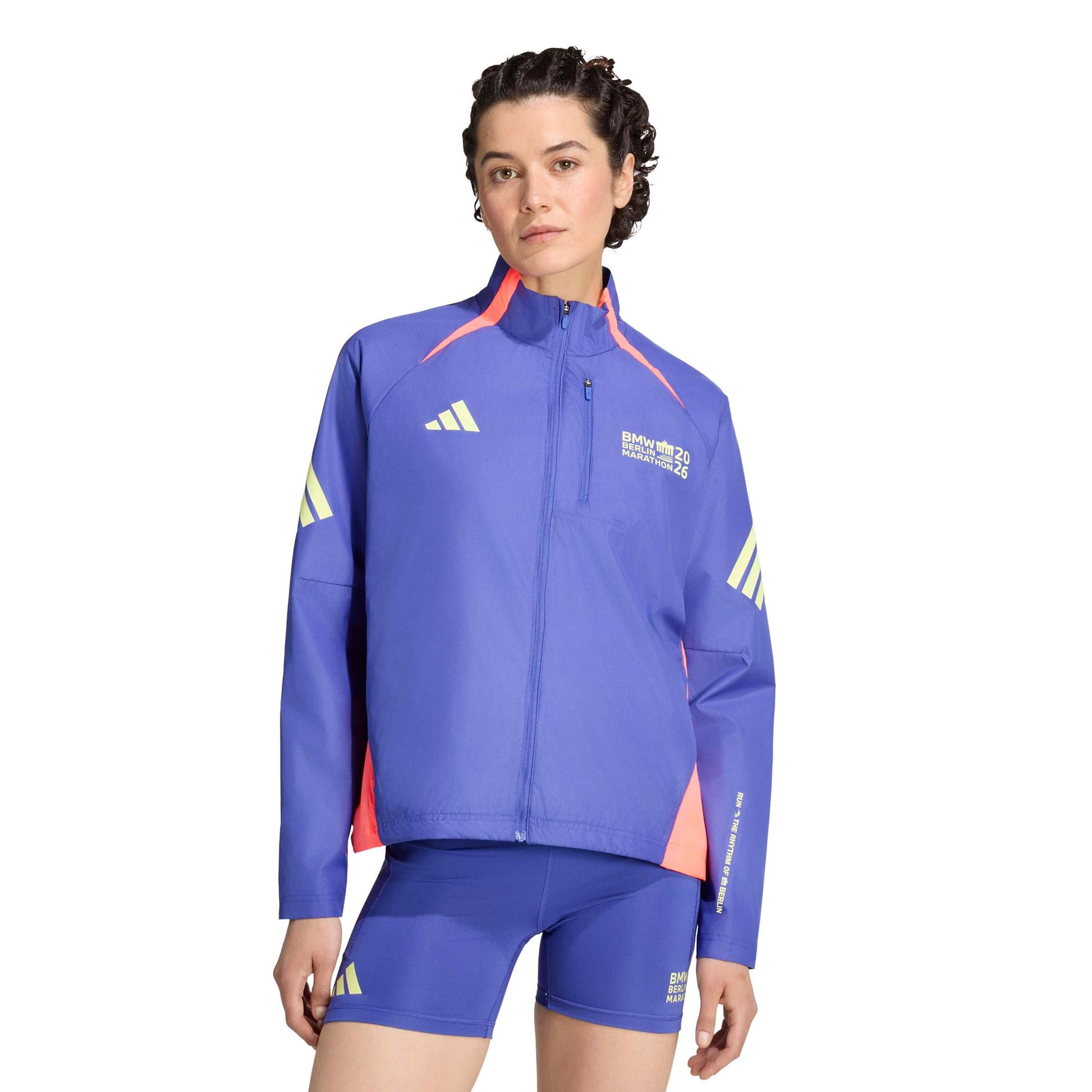 adidas BMW Berlin Veste running Femmes - bleu, jaune