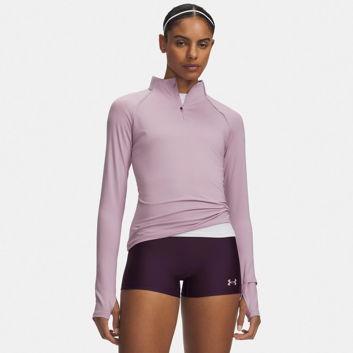 Under Armour Velociti Half Zip  Maillot de course Femmes - mauve
