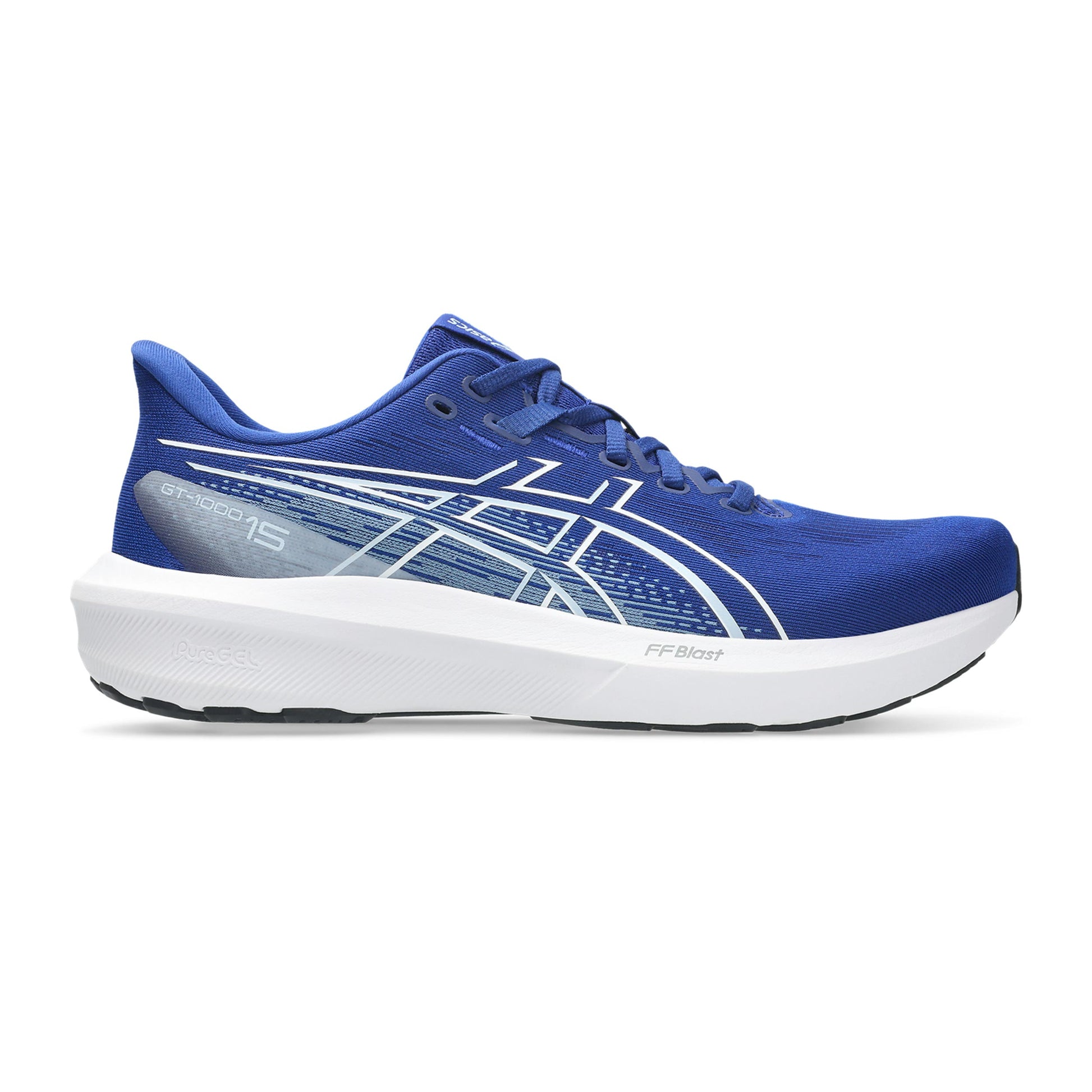 ASICS GT-1000 15 Chaussure de running avec stabilisateurs Hommes - bleu, blanc