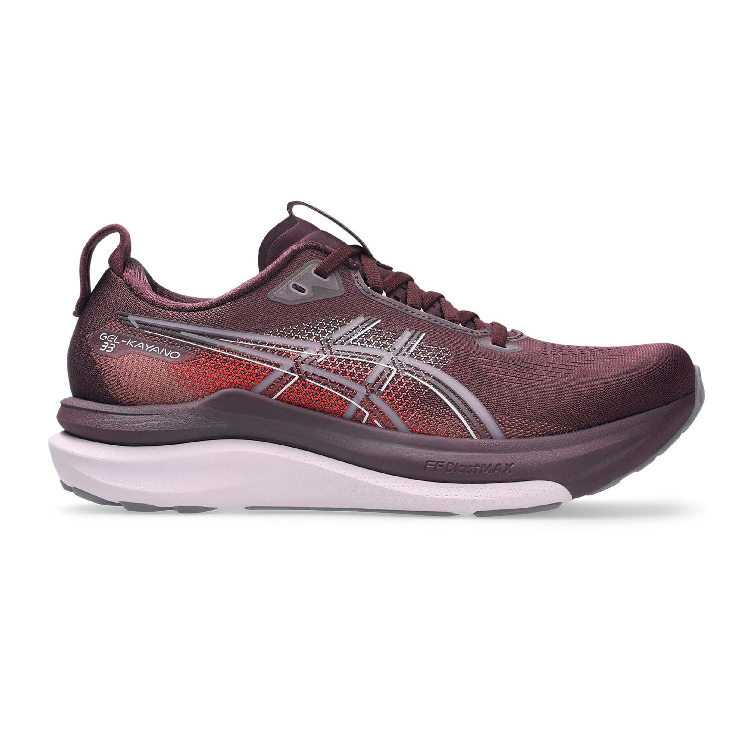ASICS GEL-KAYANO 33 Chaussure de running avec stabilisateurs Femmes - rouge vin, lilas