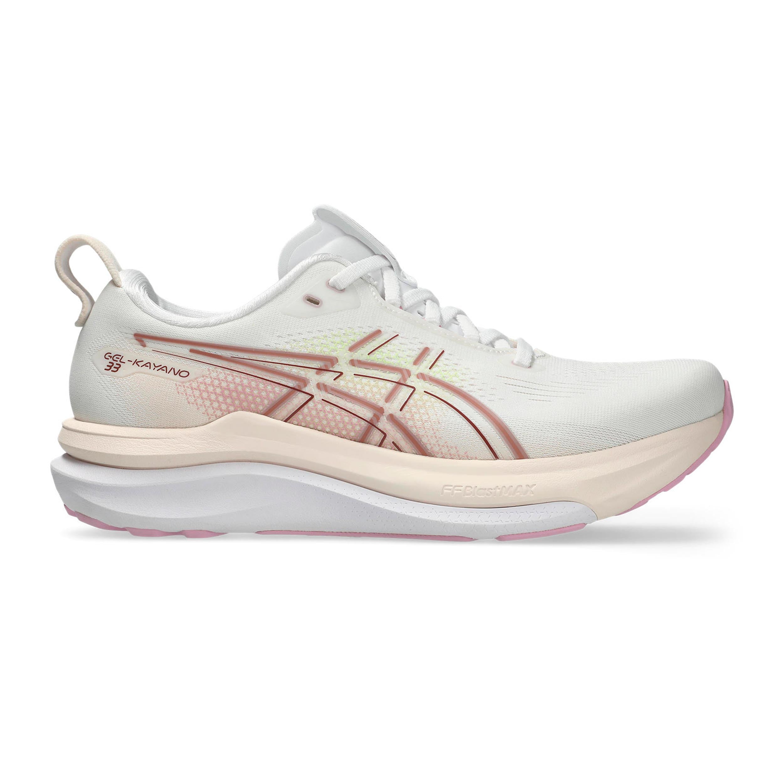 ASICS GEL-KAYANO 33 Chaussure de running avec stabilisateurs Femmes - blanc, lilas