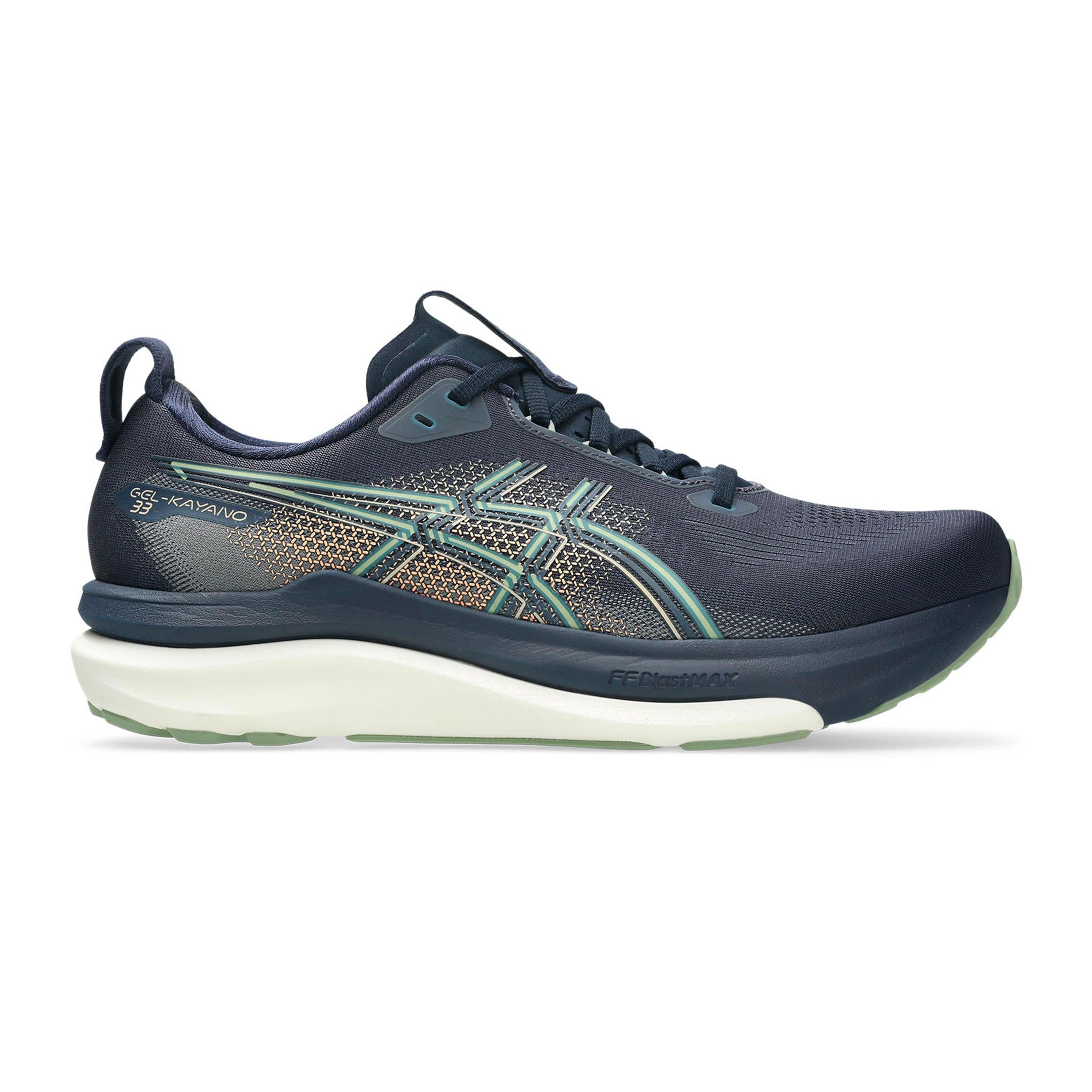 ASICS GEL-KAYANO 33 Chaussure de running avec stabilisateurs Hommes - bleu foncé, kaki