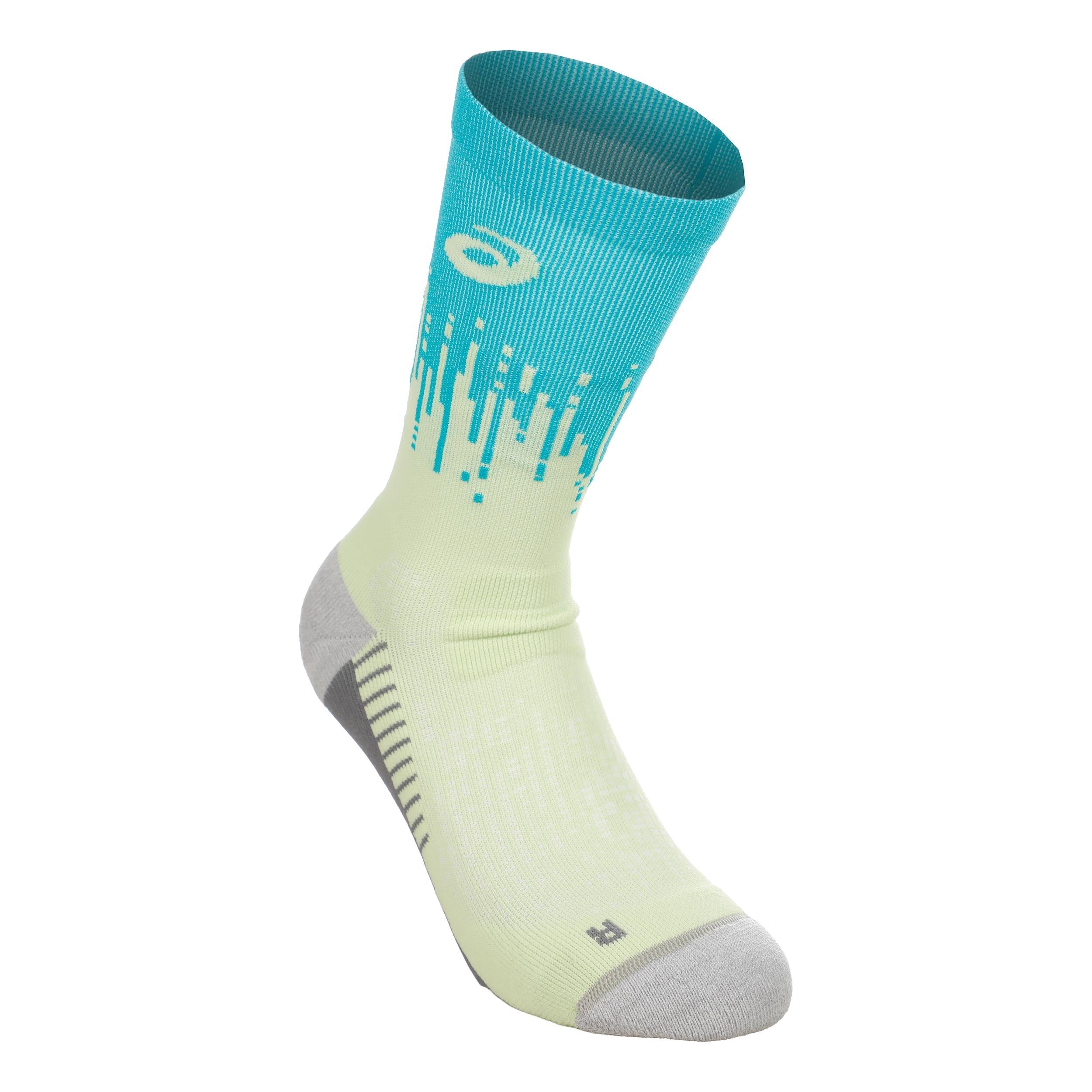 ASICS Performance Crew  Chaussettes de running - turquoise, jaunes fluo