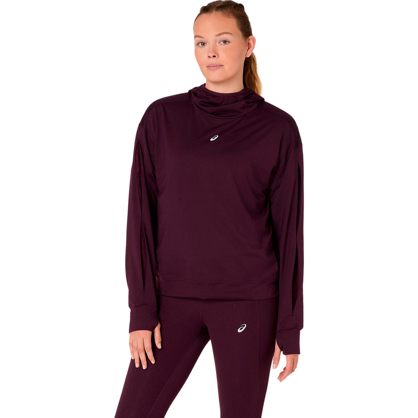 ASICS Nagino Winter Hoodie Maillot de course - rouge vin