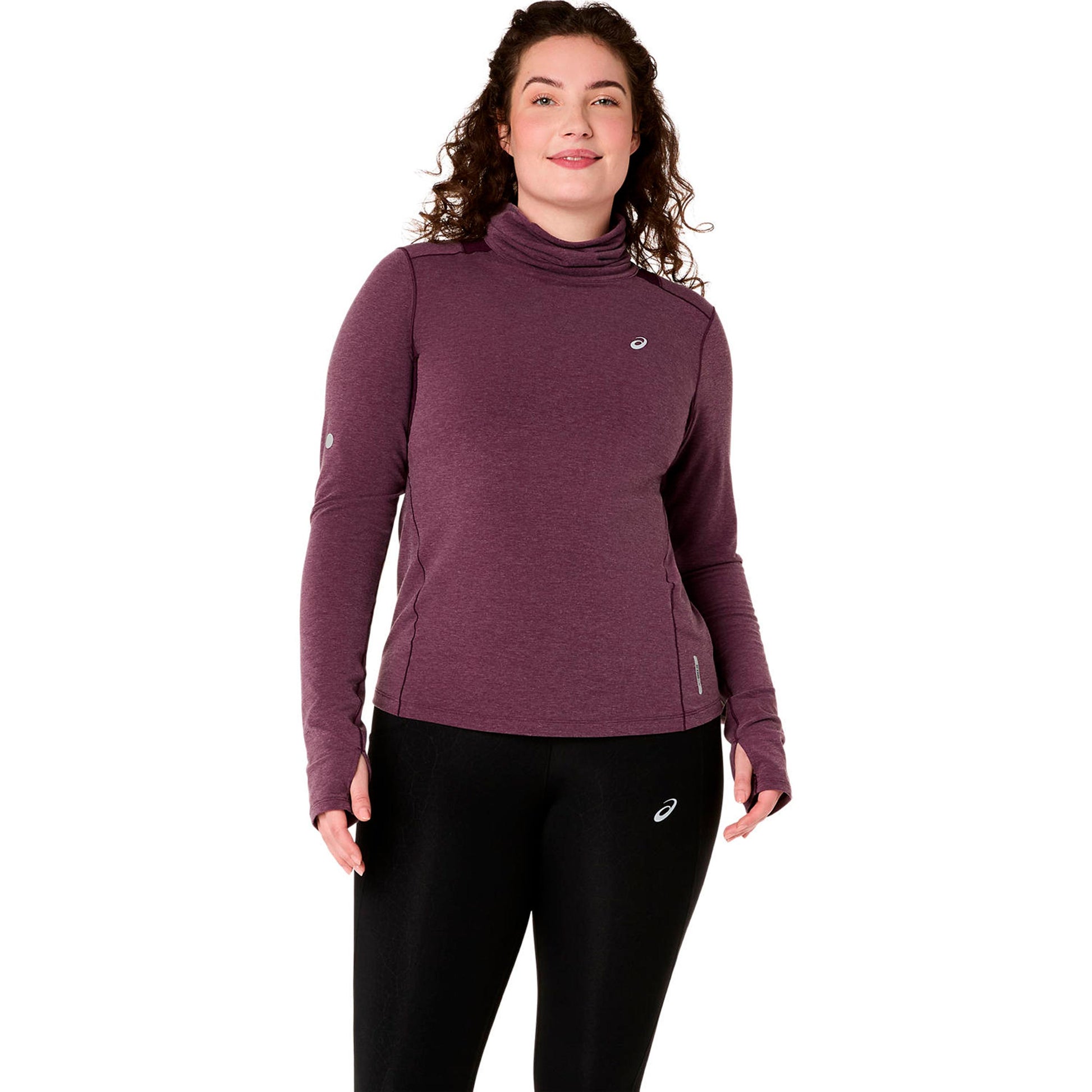 ASICS Nagino Winter  Maillot de course - rouge vin