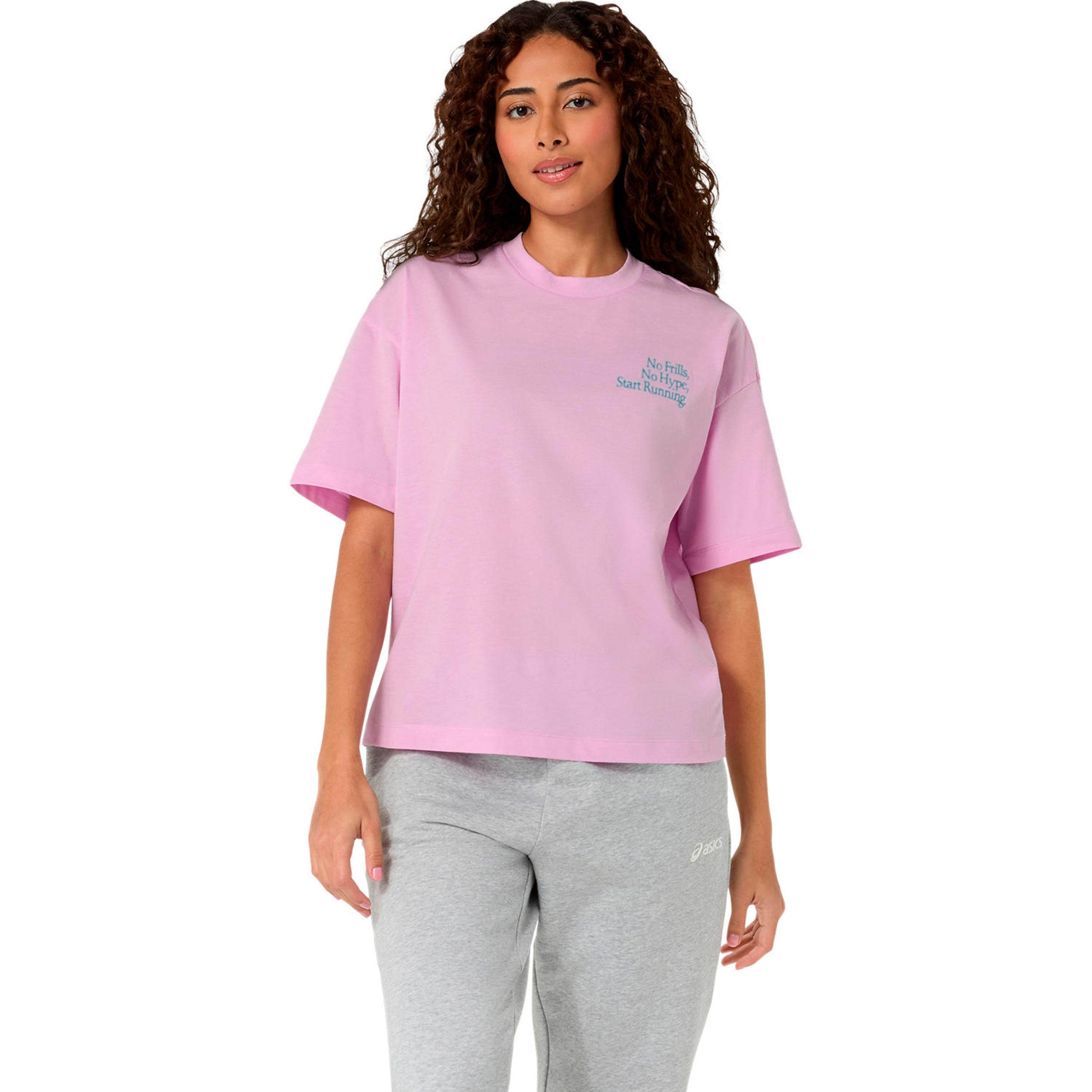 ASICS Runner Message Graphic  Maillot de course - lilas, turquoise