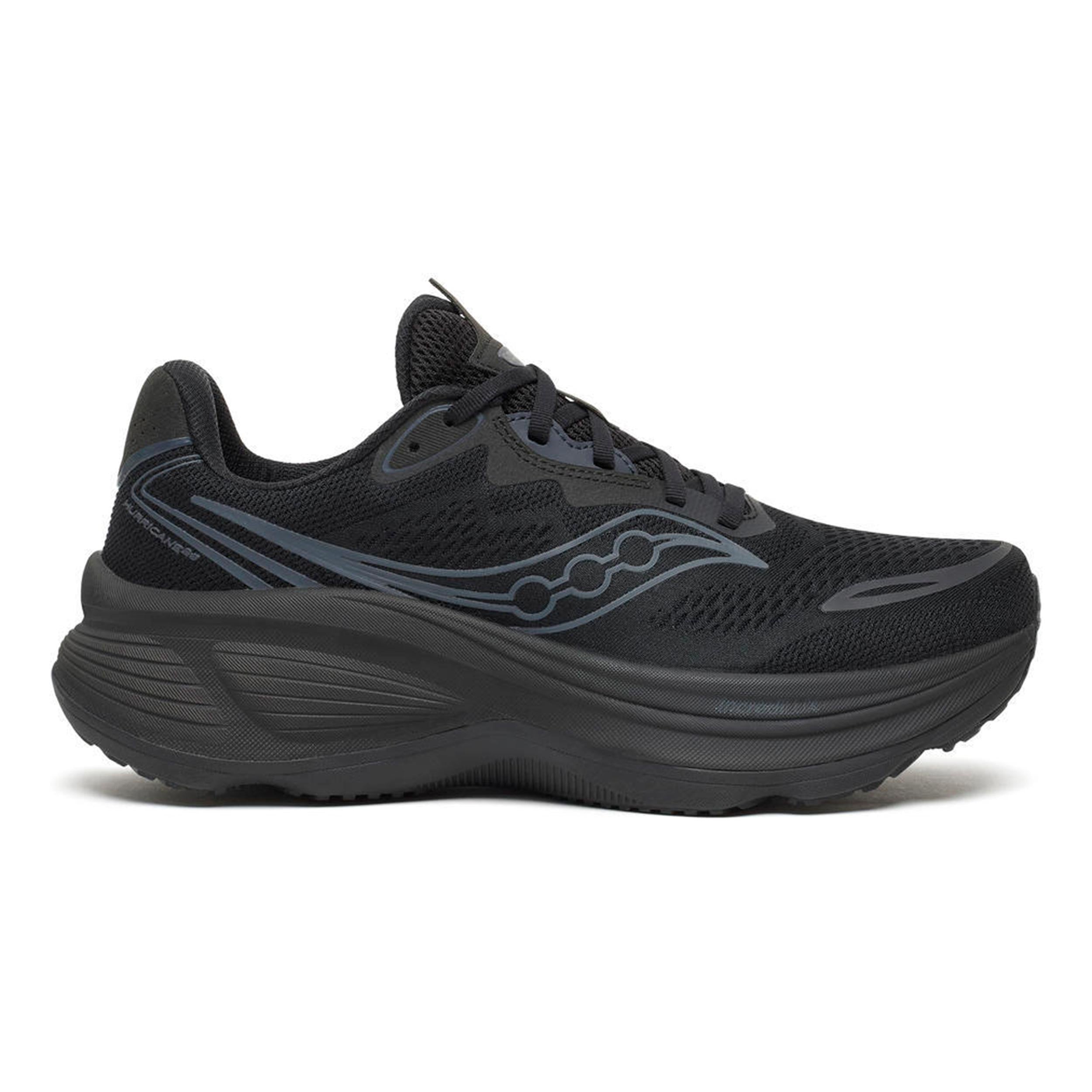 Saucony Hurricane 26 Chaussure de running avec stabilisateurs Hommes - noir, noir