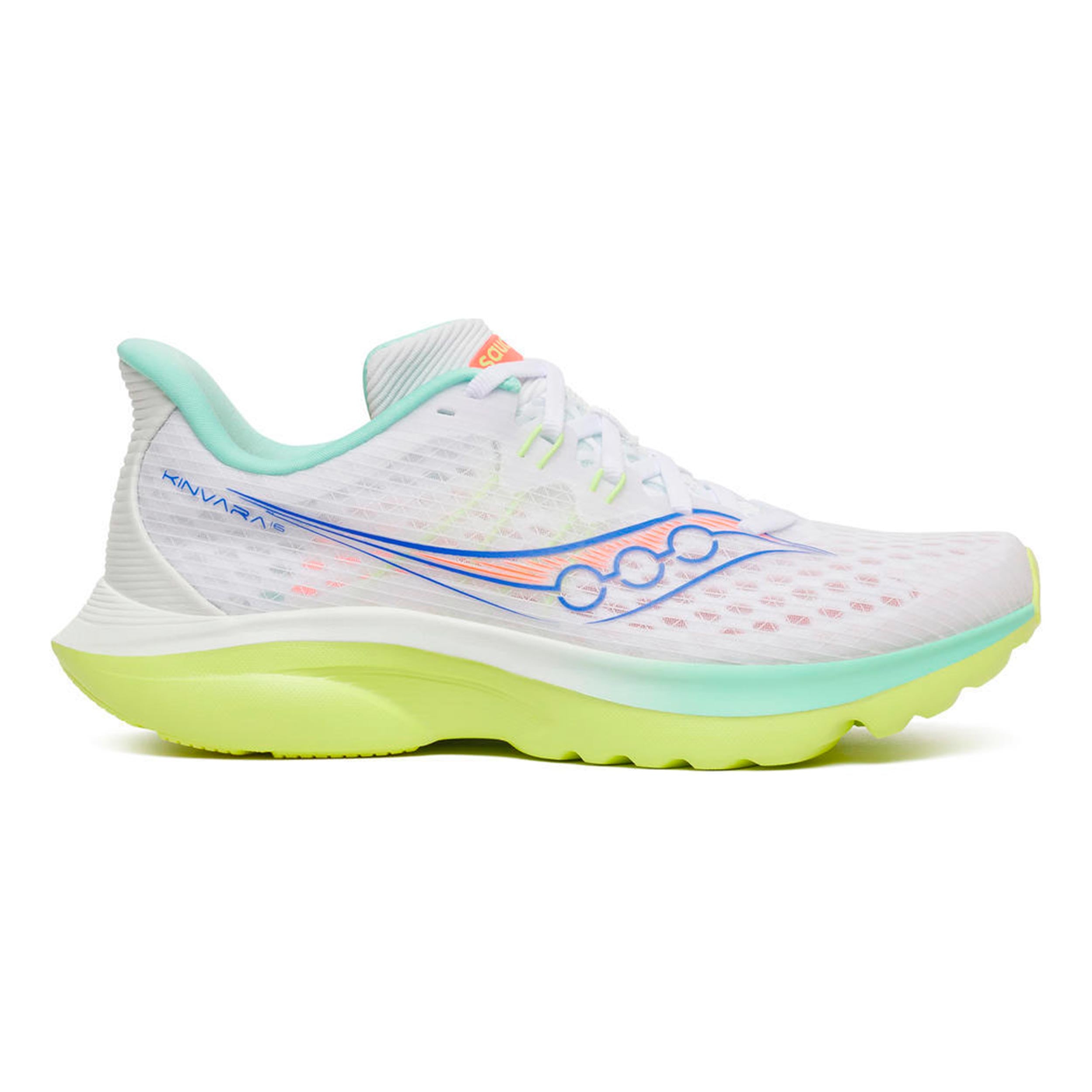 Saucony Kinvara 16 Neutralschuh Damen - weiß, neongelb