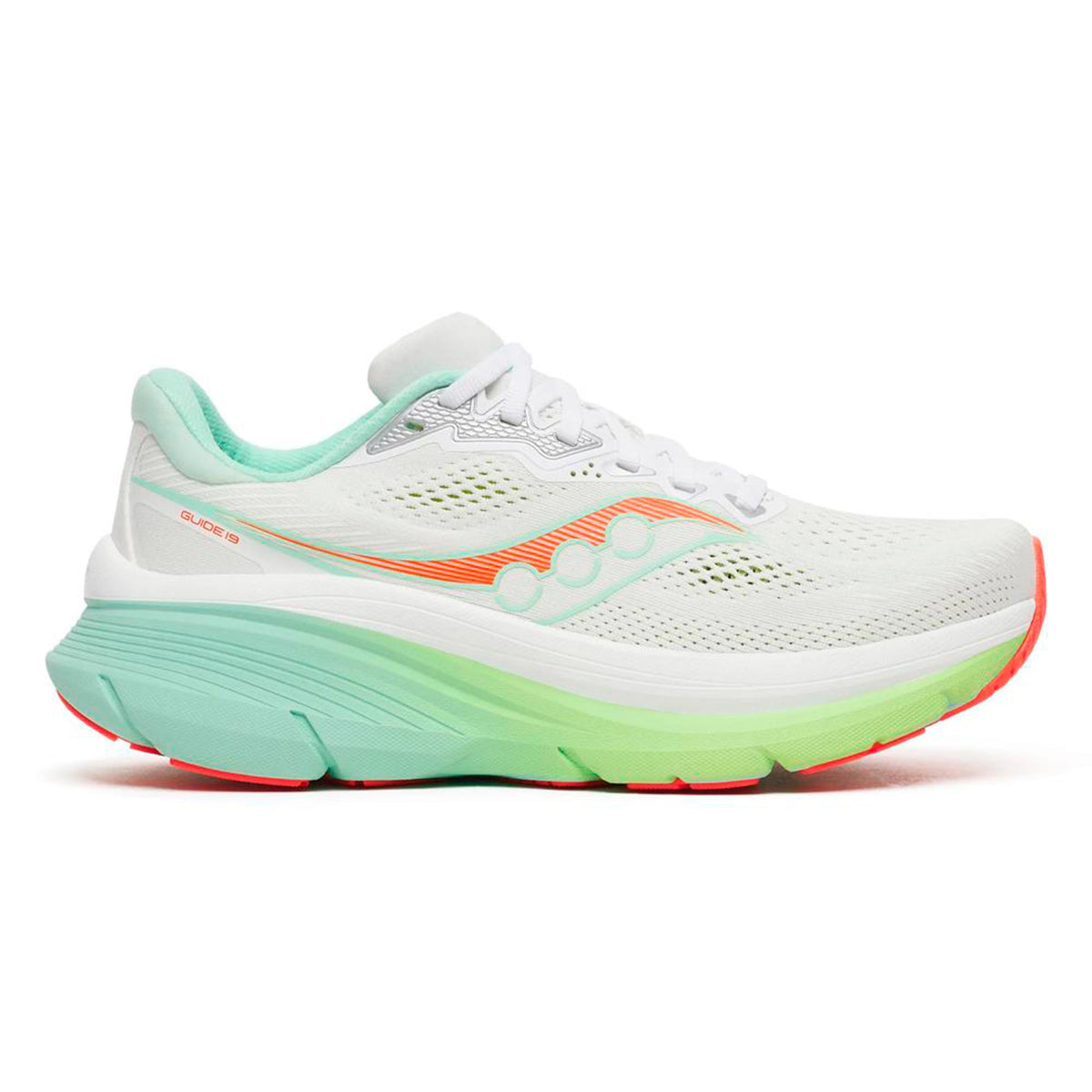 Saucony Guide 19 Chaussure de running avec stabilisateurs Femmes - blanc, multicouleur