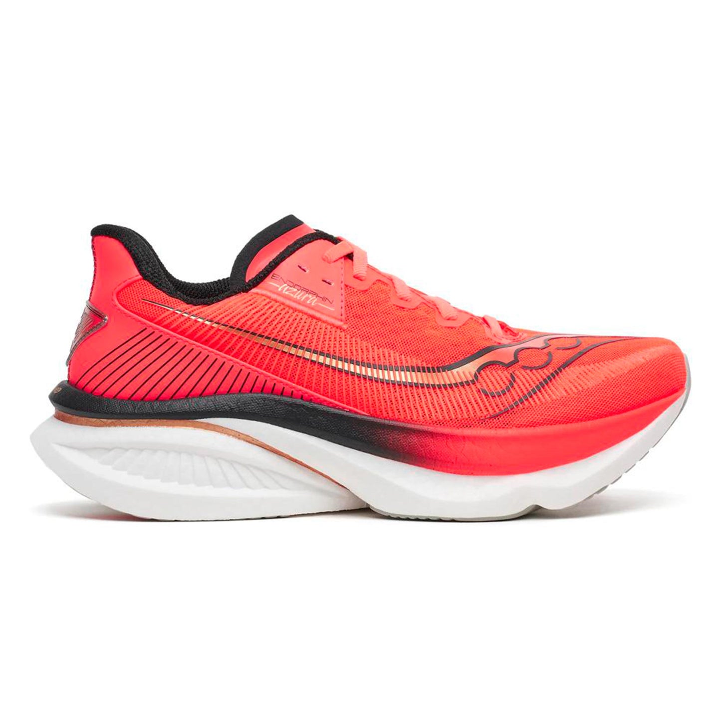 Saucony Endorphin Azura Chaussure de running sans stabilisateurs Hommes - rouge, noir