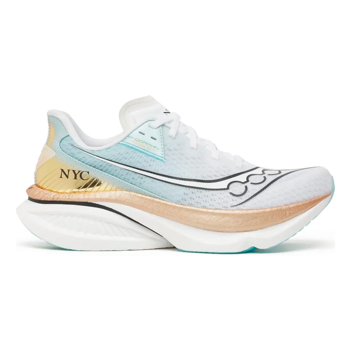 Saucony Endorphin Azura Chaussure de running sans stabilisateurs Hommes - blanc, or