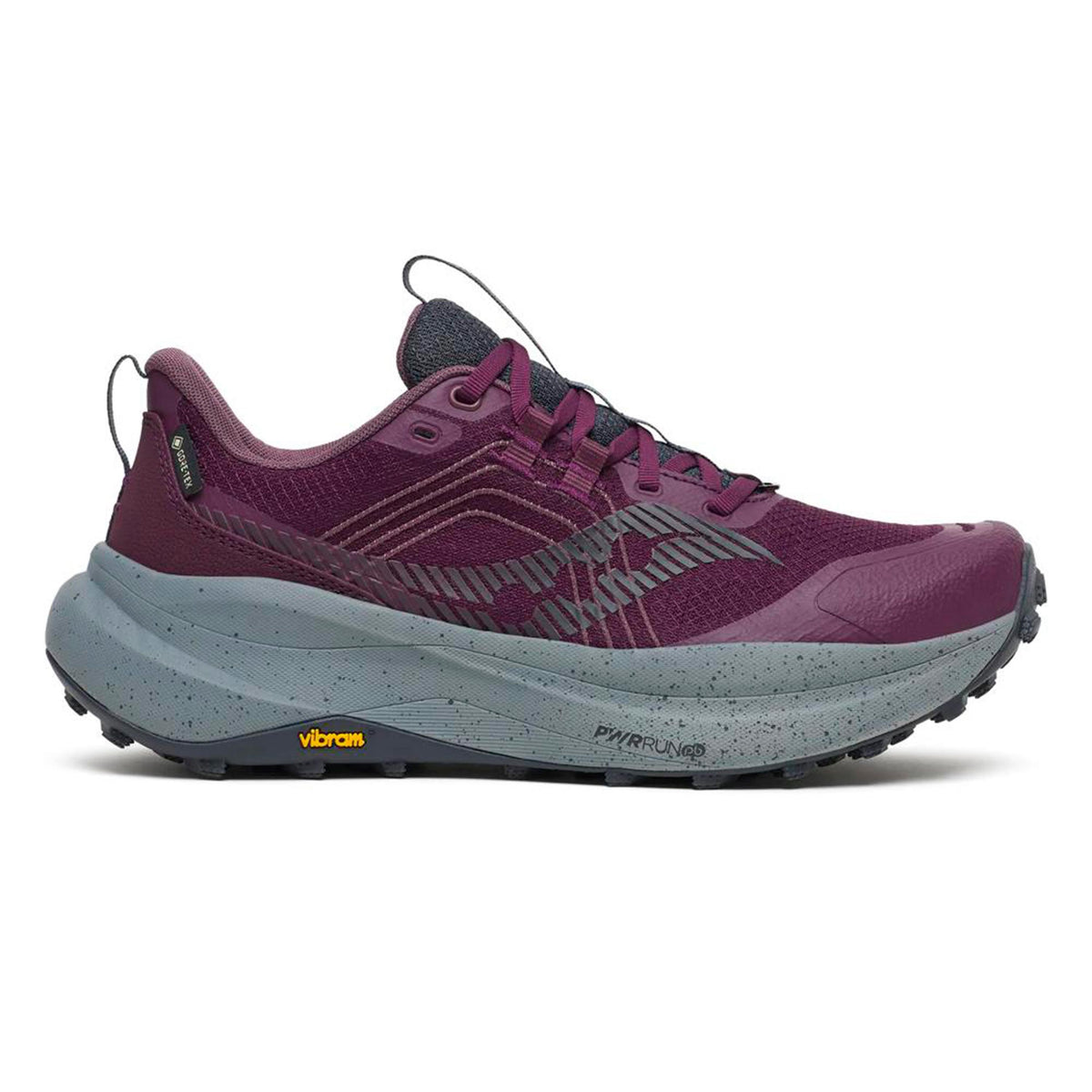 Saucony Xodus Ultra 4 GTX Chaussure trail Femmes - rouge vin, gris