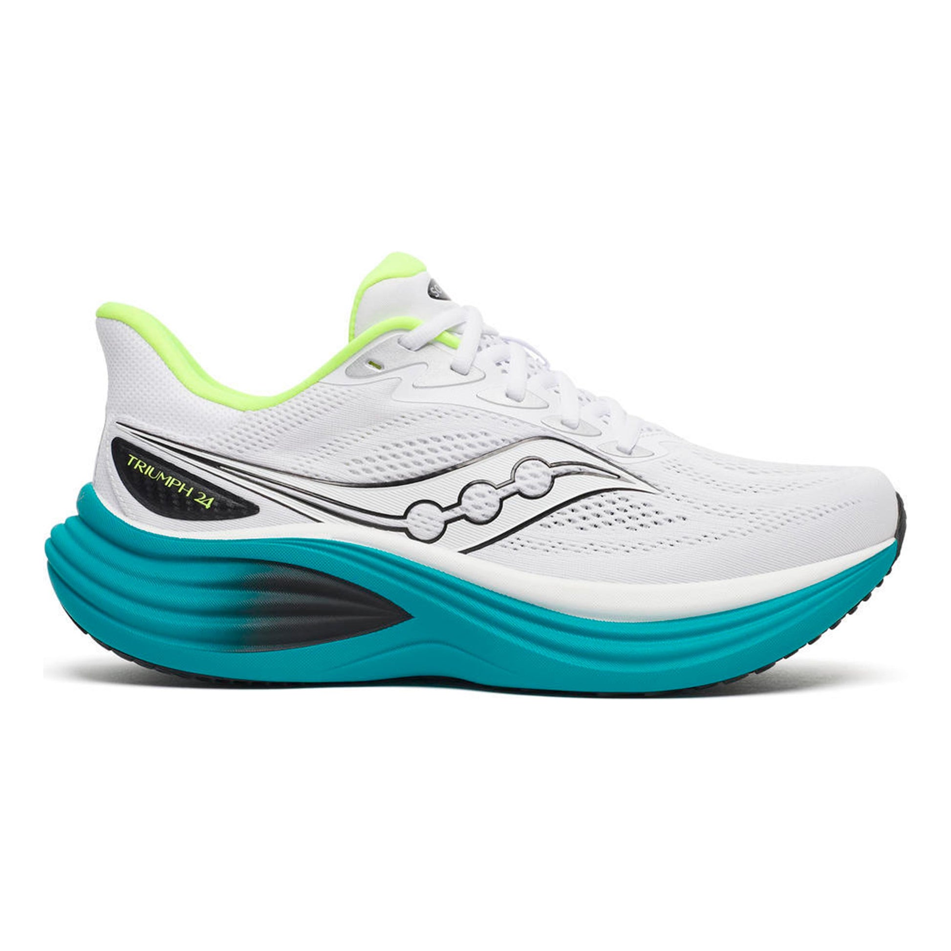 Saucony Triumph 24 Chaussure de running sans stabilisateurs Hommes - blanc, turquoise