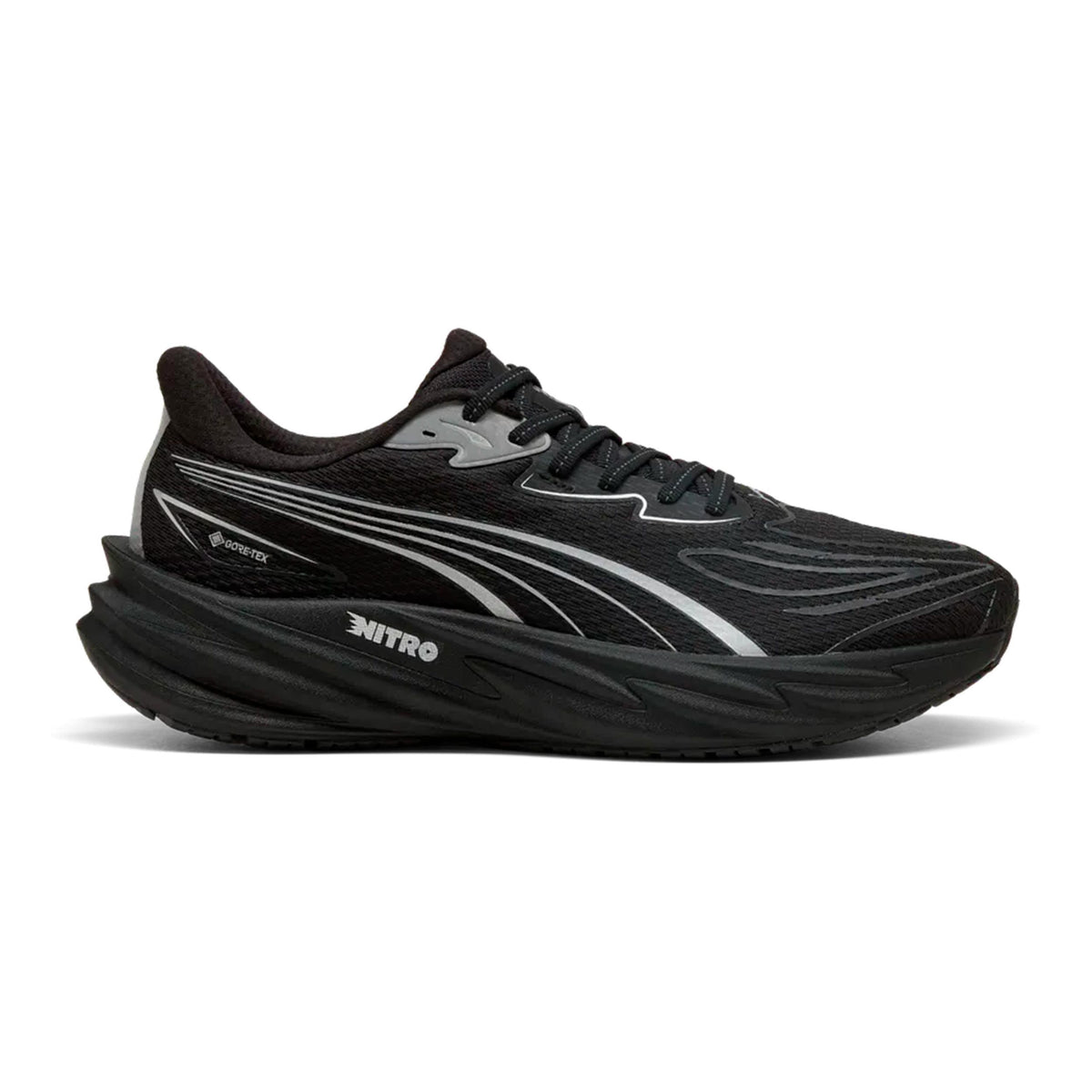Puma Velocity Nitro 5 GTX Chaussure de running sans stabilisateurs Hommes - noir, argent