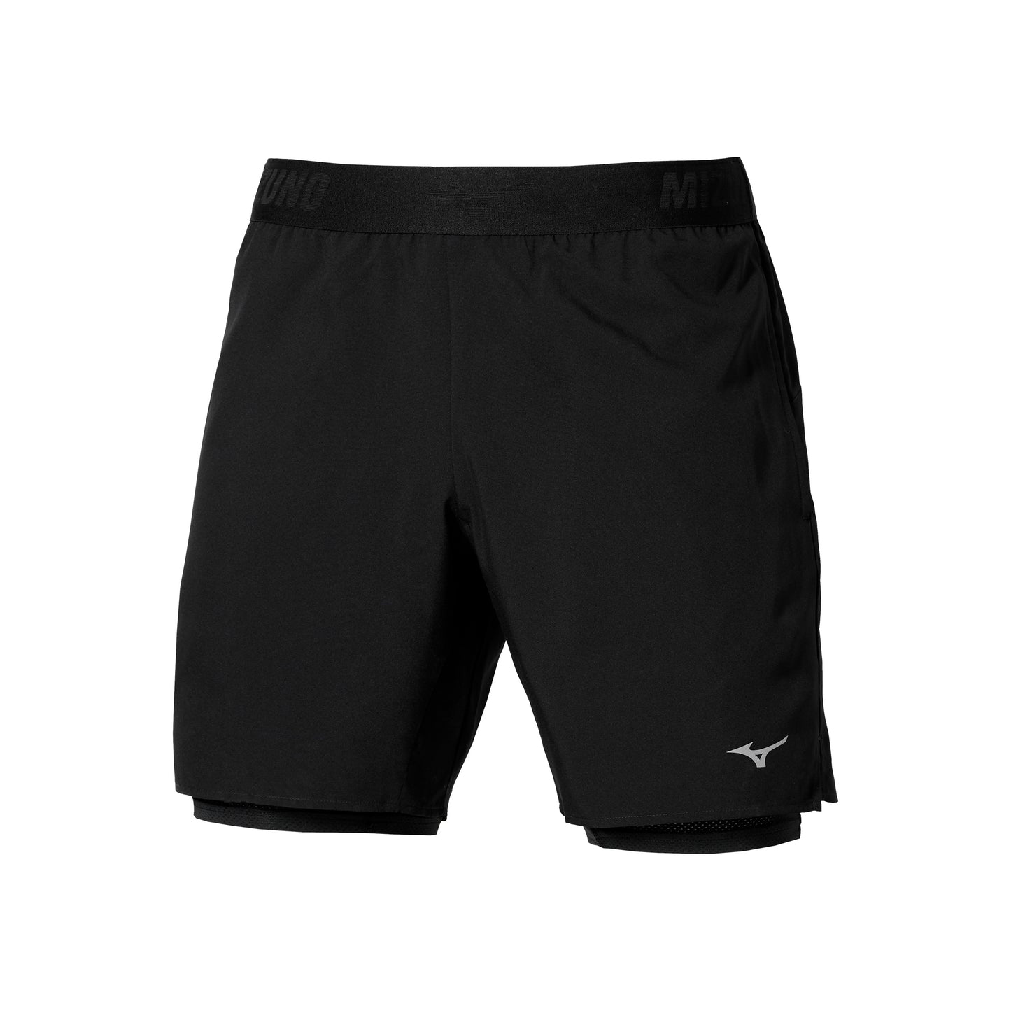 Mizuno Core 5,5in 2in1 Short de running Hommes - noir